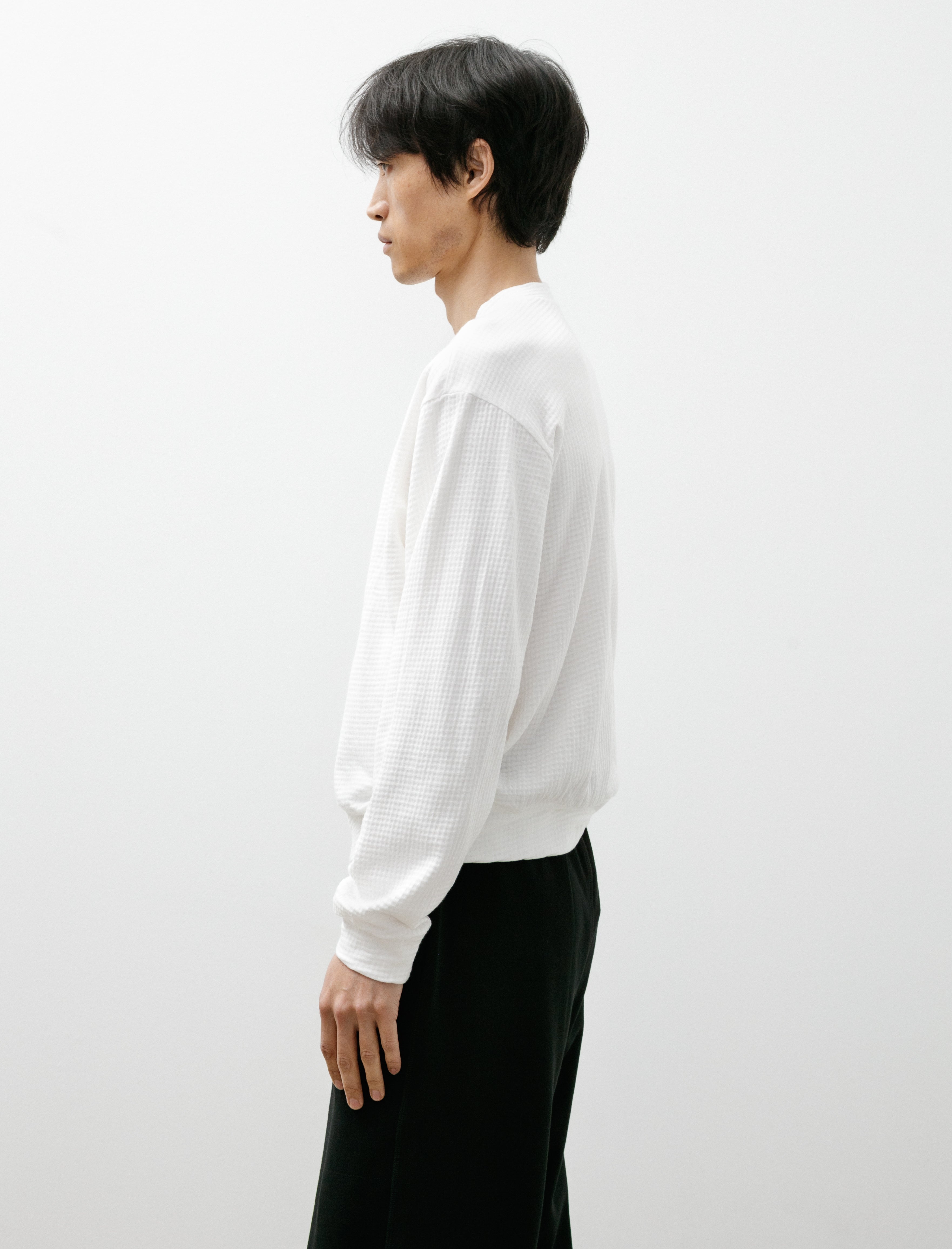 Lady Whtie Co. 2 Ply Gauze Crewneck White