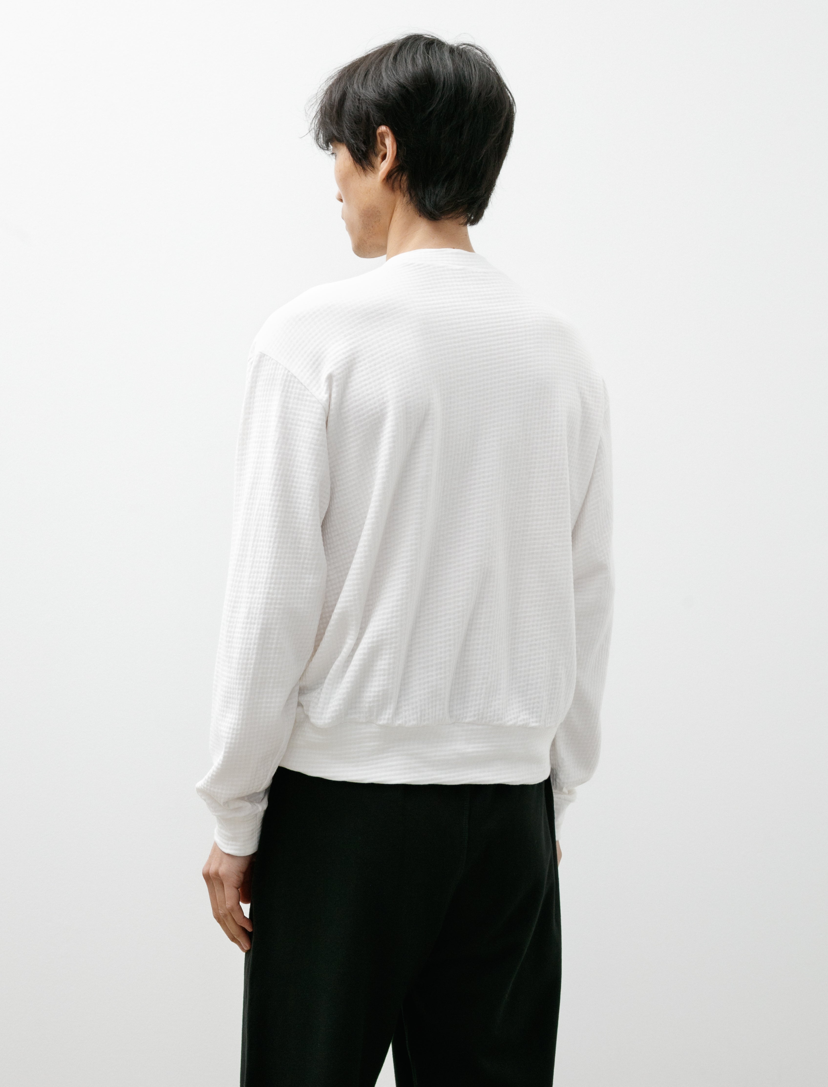 Lady Whtie Co. 2 Ply Gauze Crewneck White