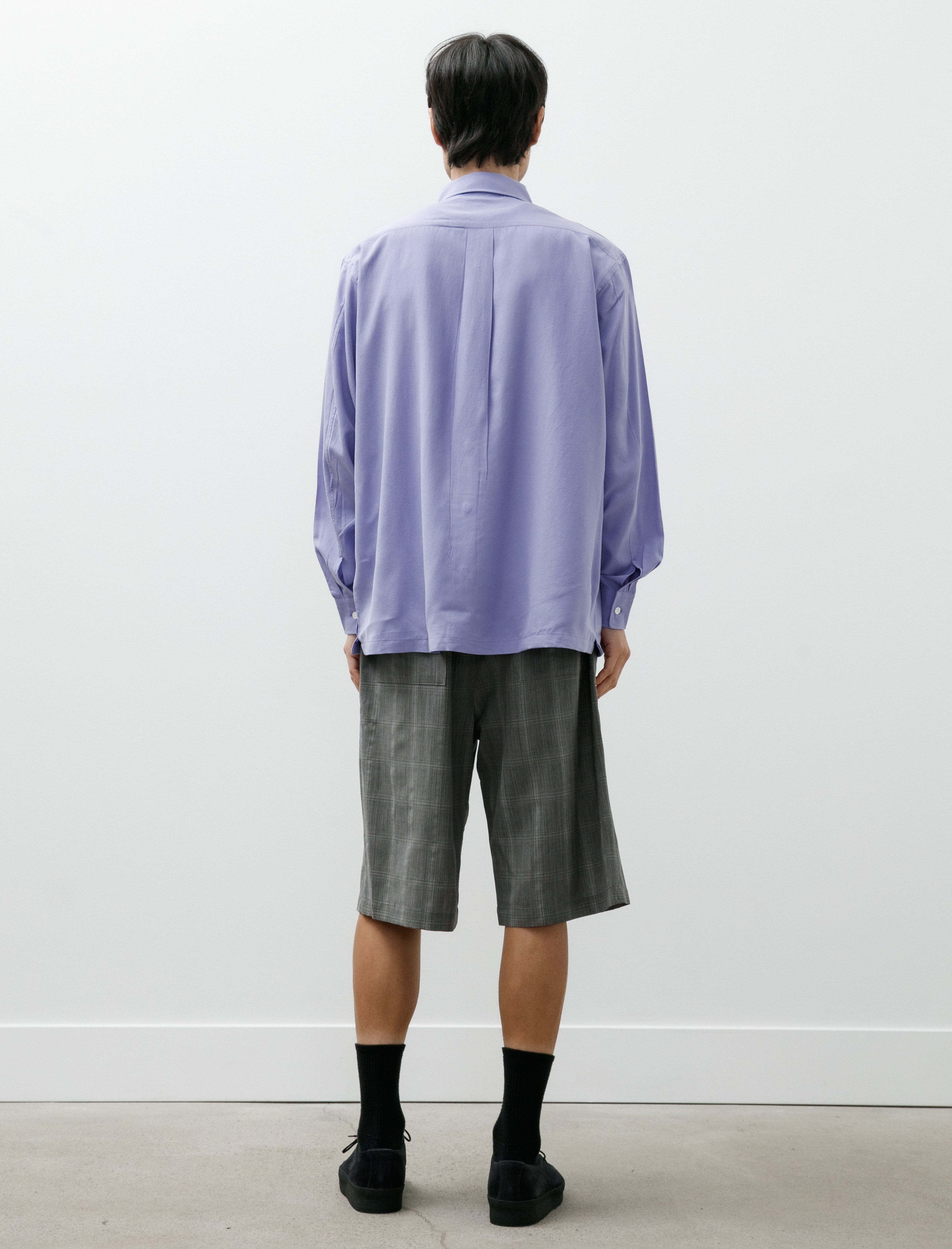Ernie Palo Wool Check Easy Half Pants Check