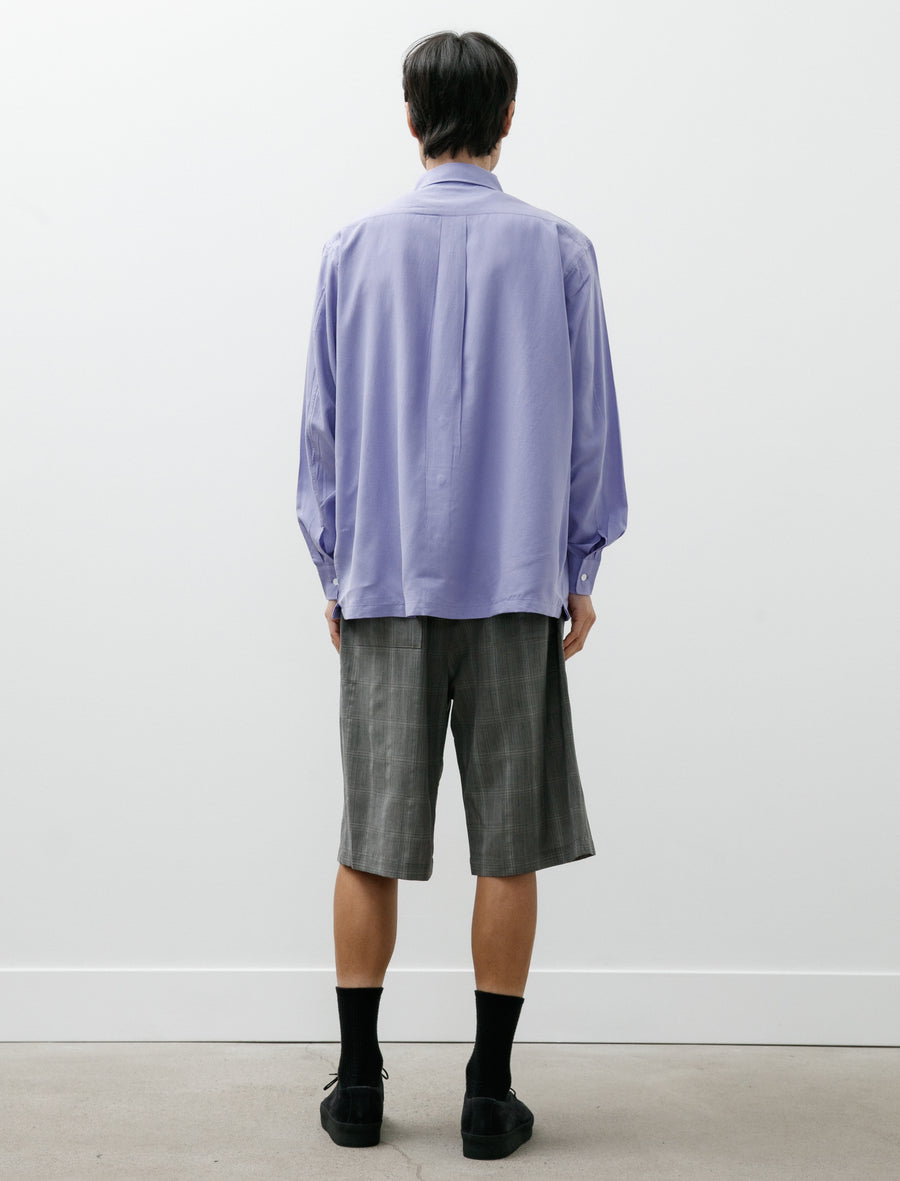 Silk Nidom Shirt Purple - Image 7
