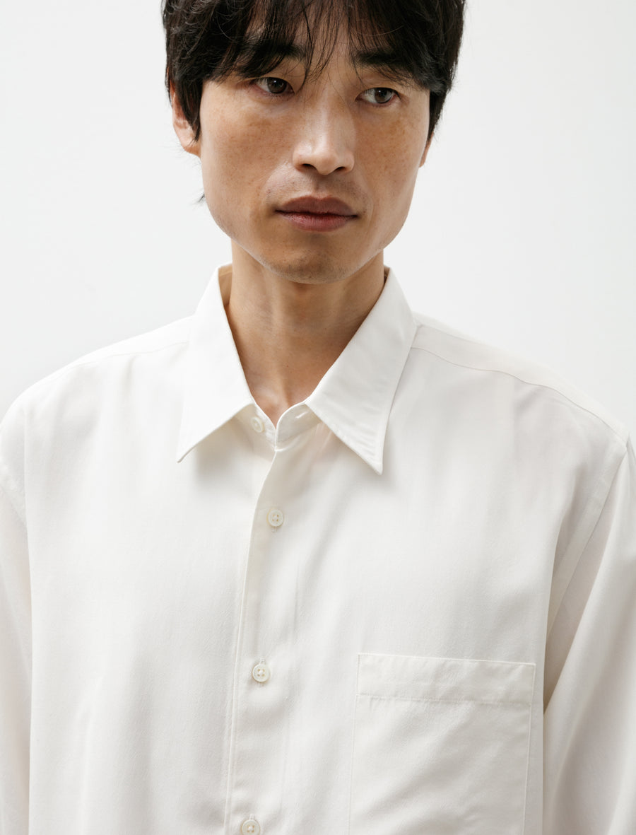 Silk Nidom Shirt White - Image 4