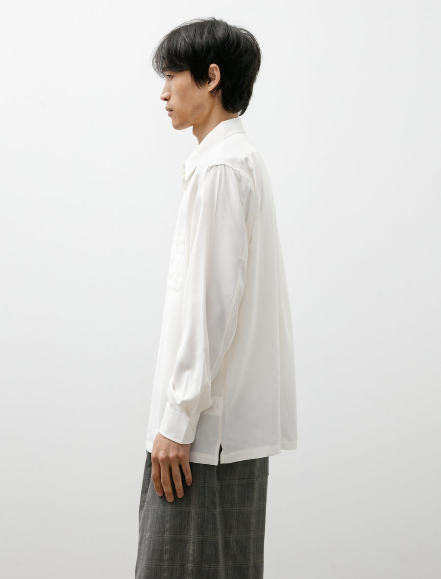 Silk Nidom Shirt White - Image 3