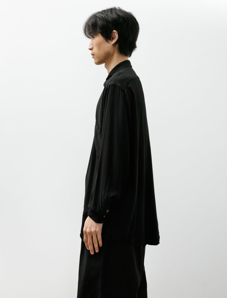 Rayon Comoli Shirt Black - Image 3