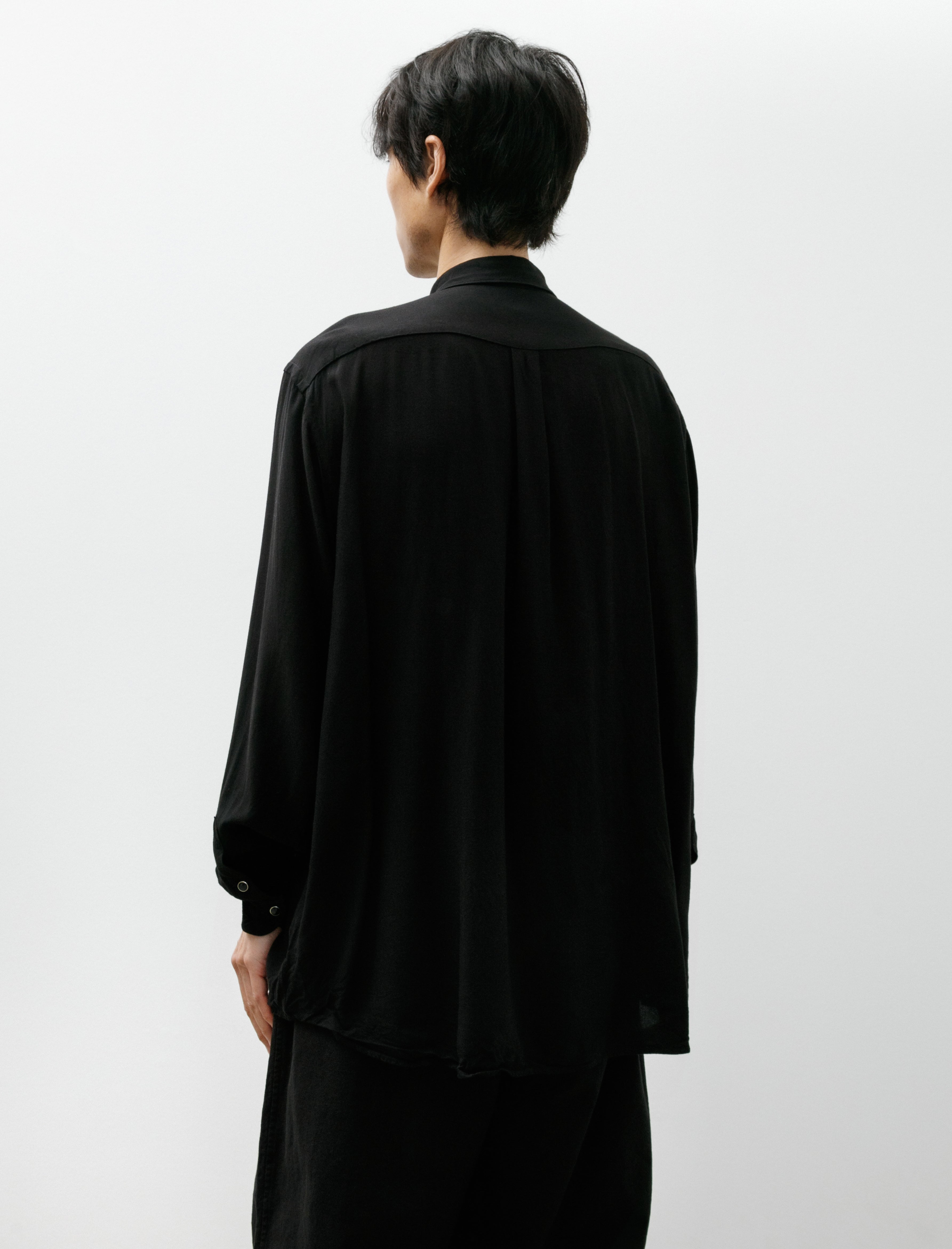 Comoli Rayon Comoli Shirt Black