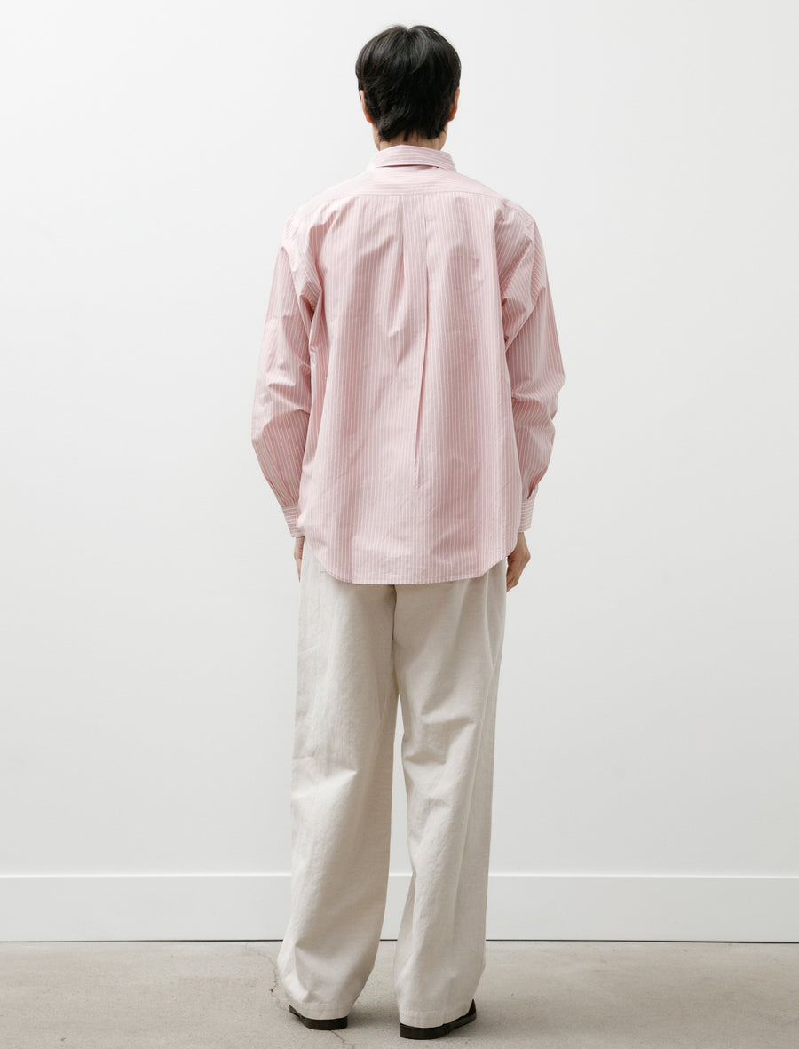 Cotton Linen Canvas Stitch Pants Ivory - Image 2
