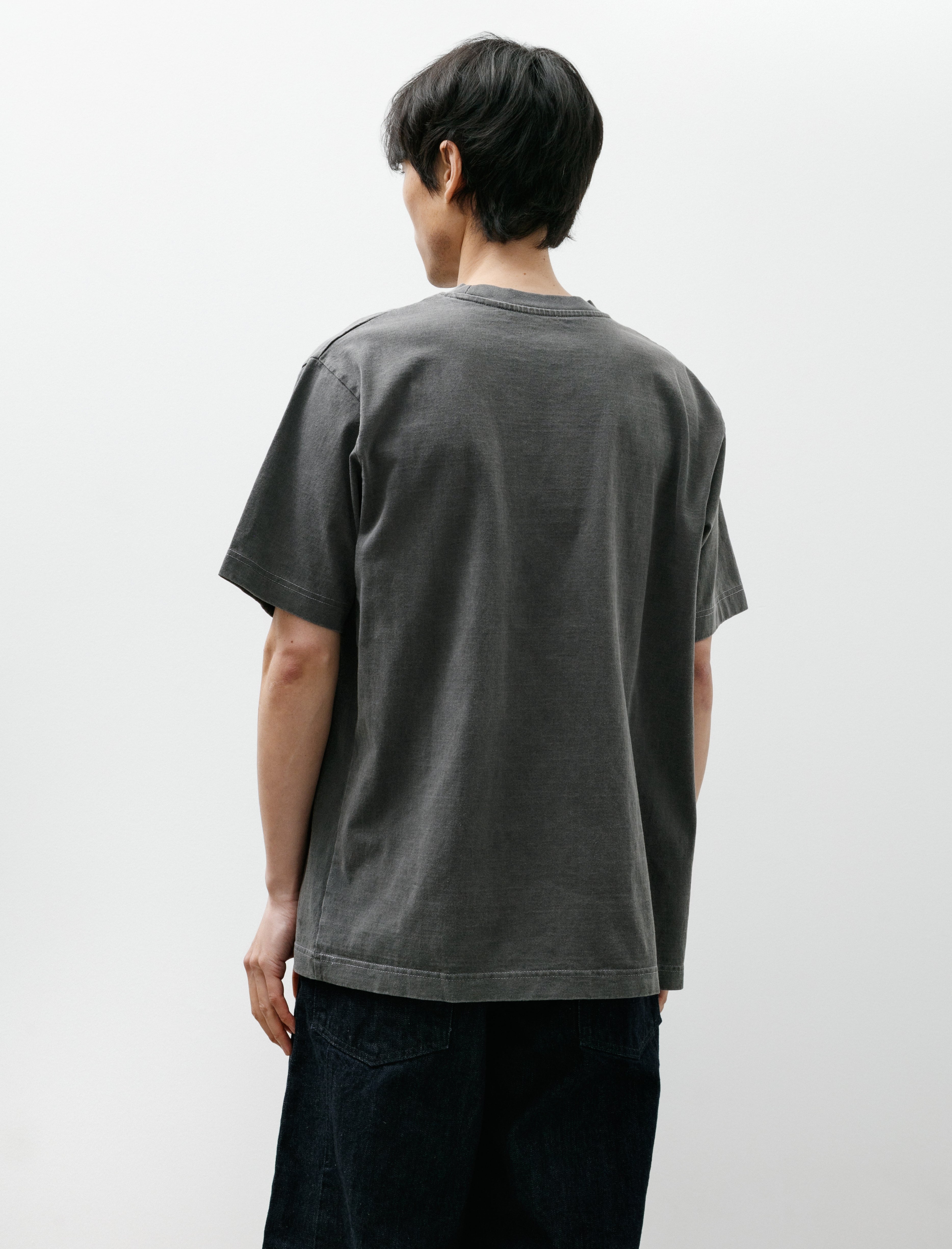 Working Short Sleeve Sticker T Organic Cotton Jersey Shale