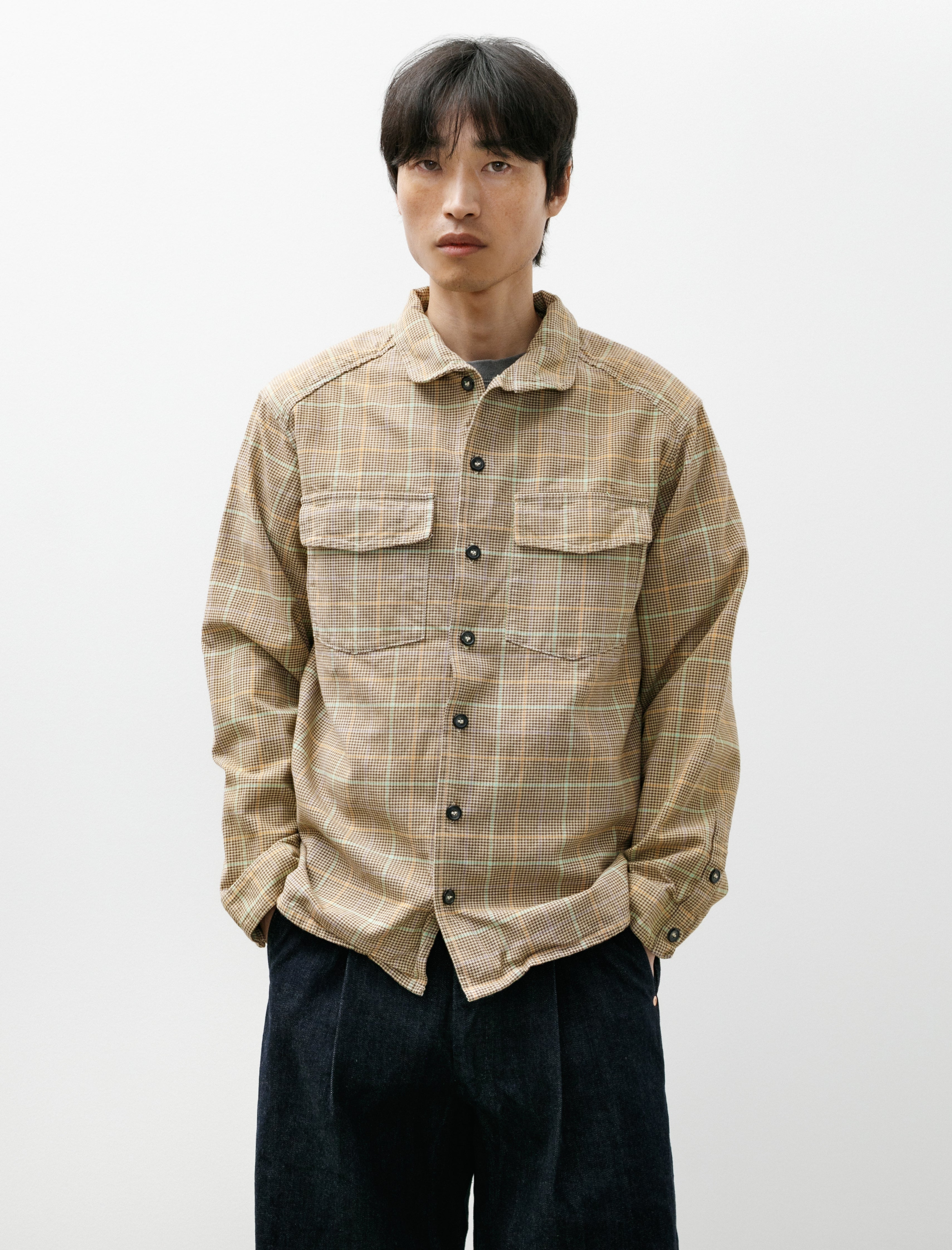 Working LS Trap Shirt Smith Check Cotton Yeast