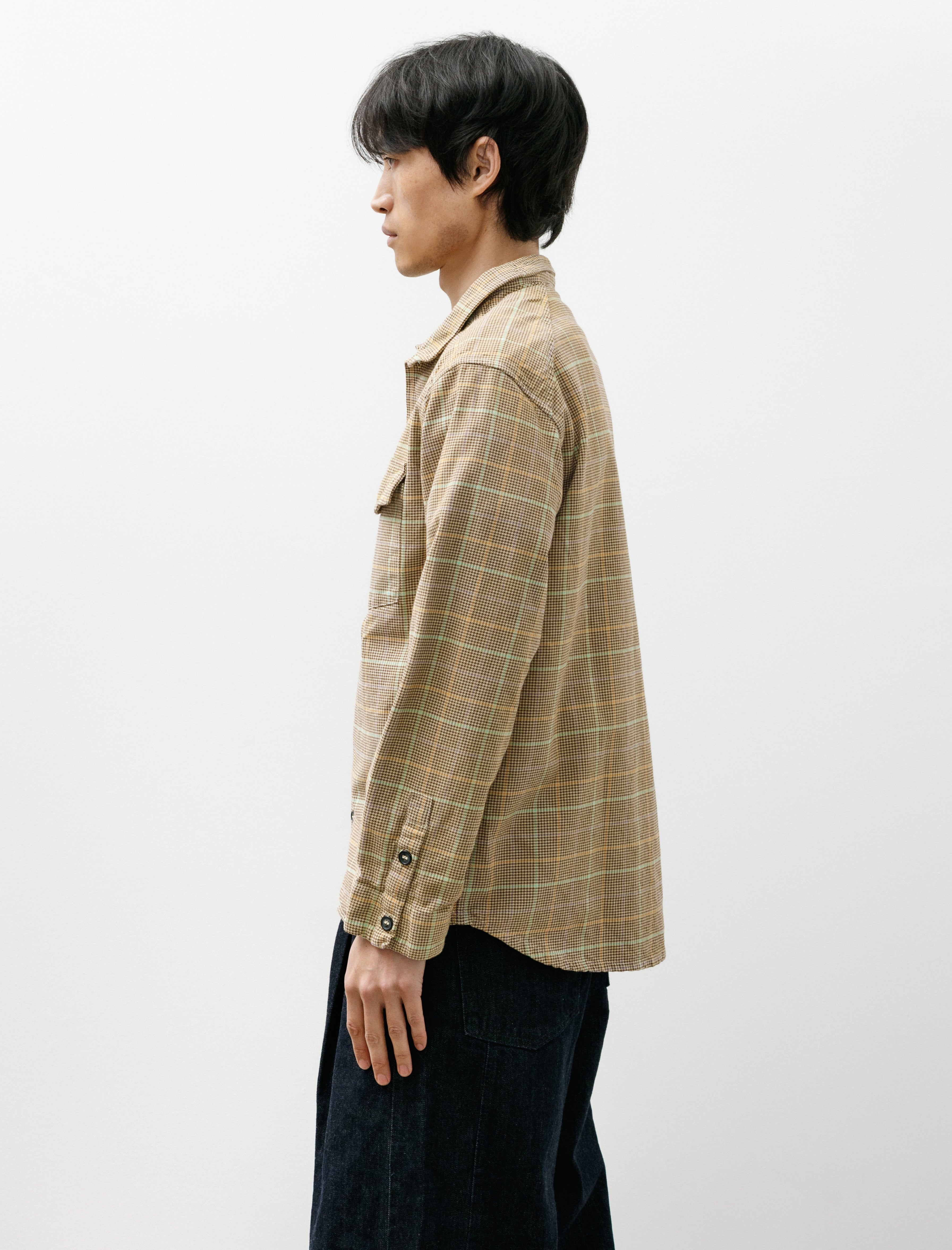 Working LS Trap Shirt Smith Check Cotton Yeast