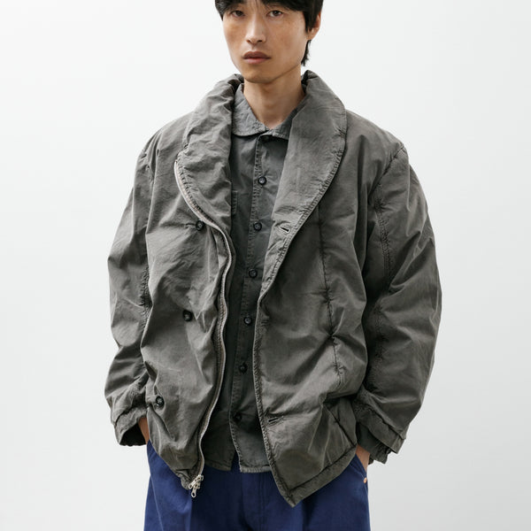 Working Step Coat Peached Cotton Oxford Loft Shale – Neighbour