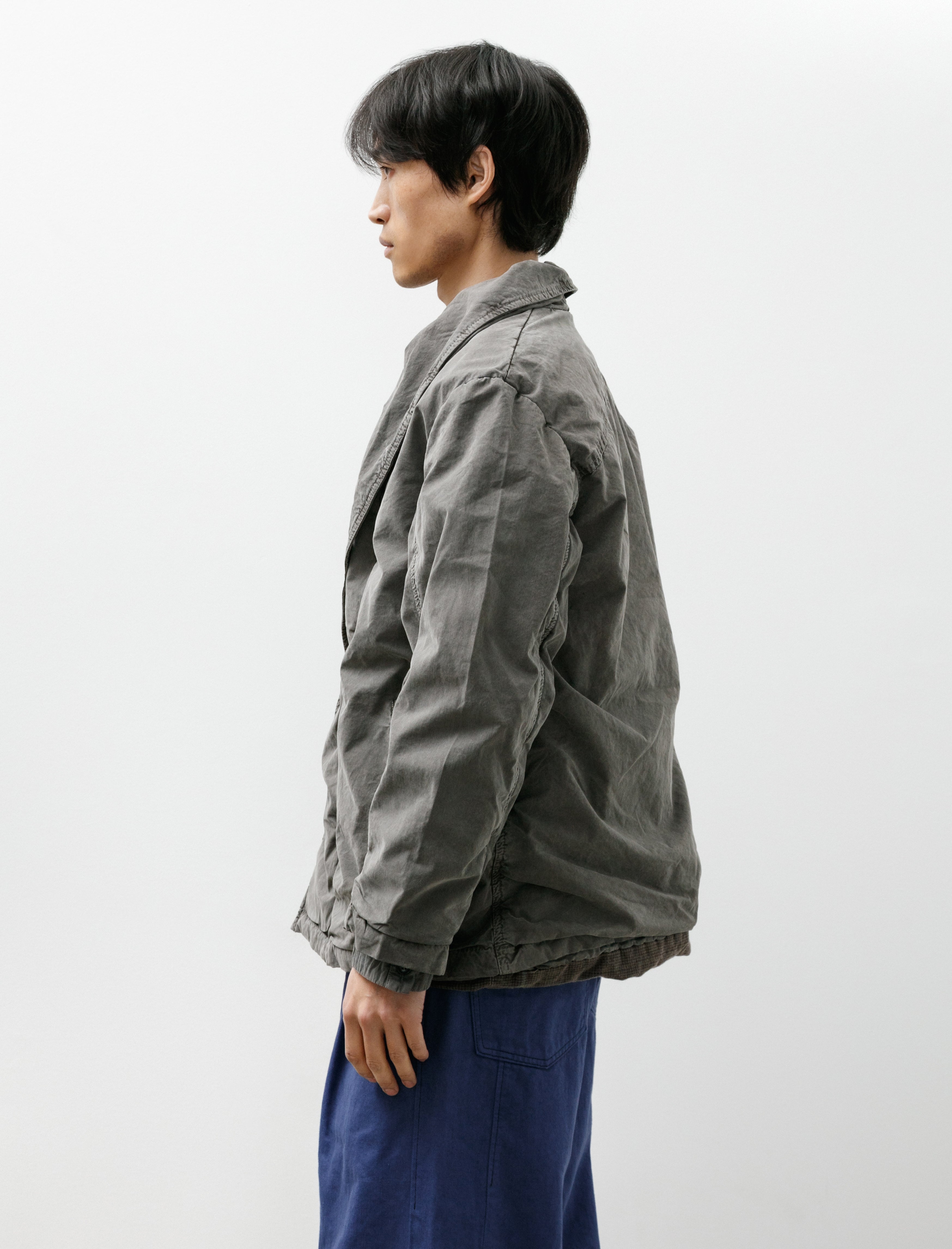 Working Step Coat Peached Cotton Oxford Loft Shale