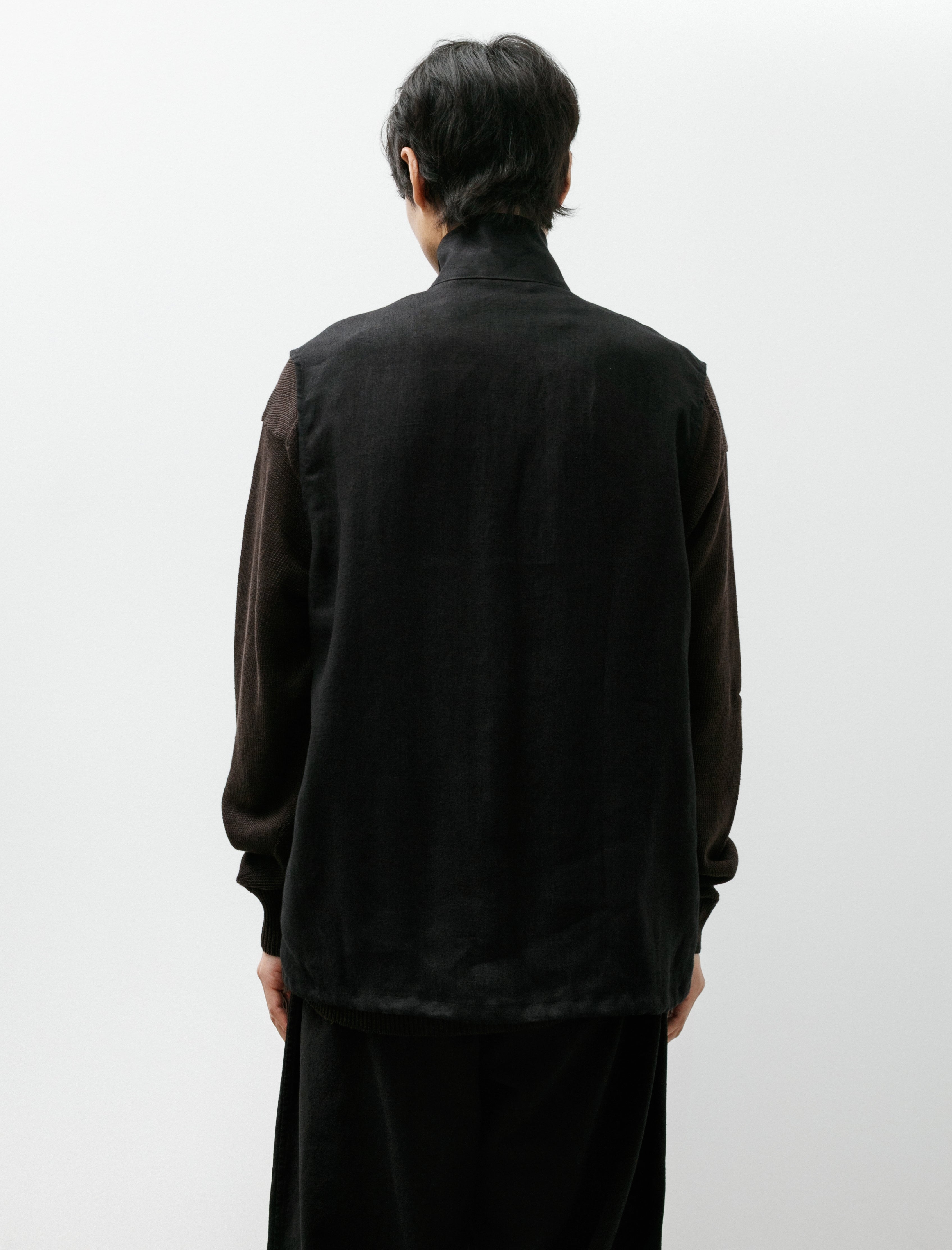 Comoli Canapa Vest Black