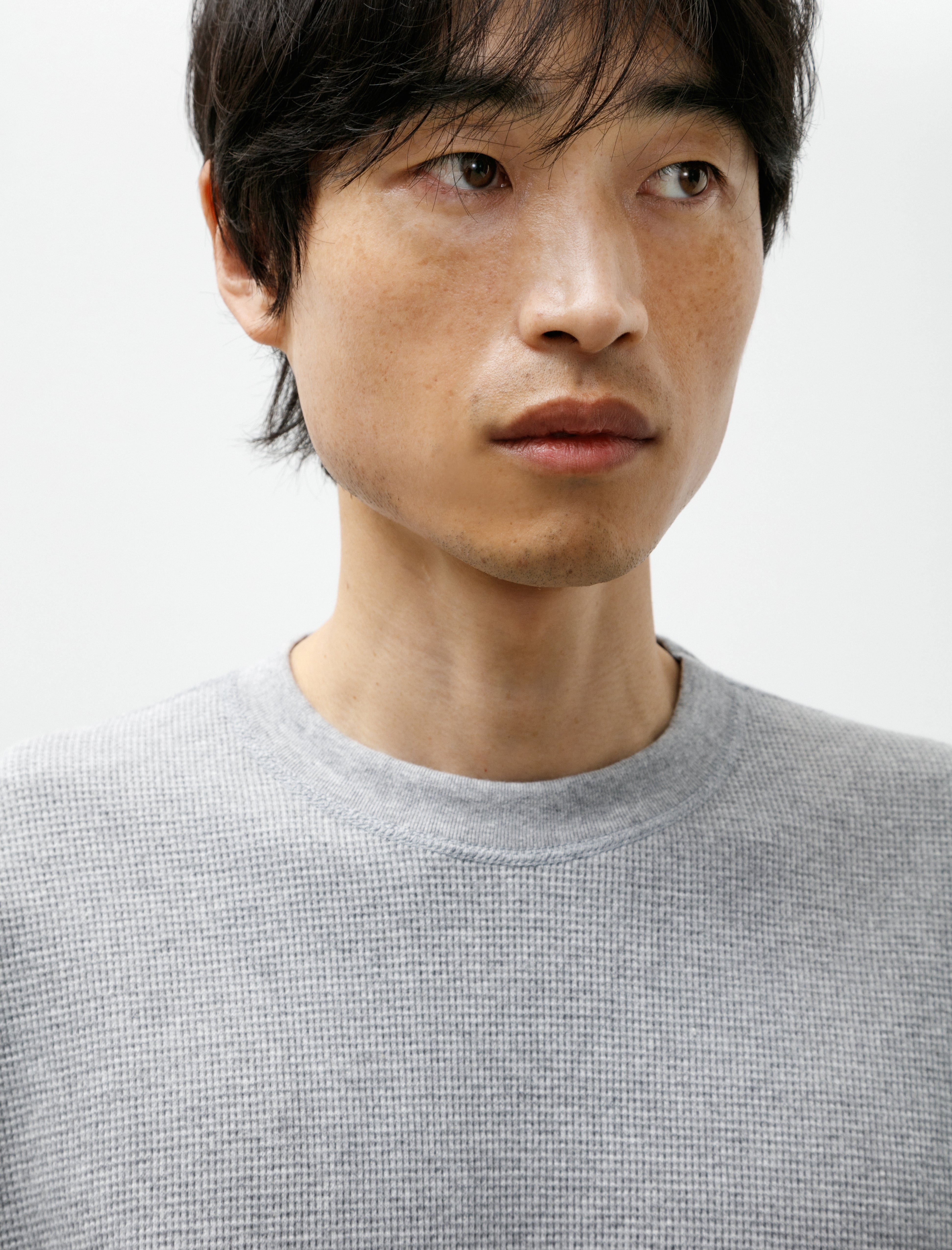 OrSlow Waffle T-Shirt Heather Grey