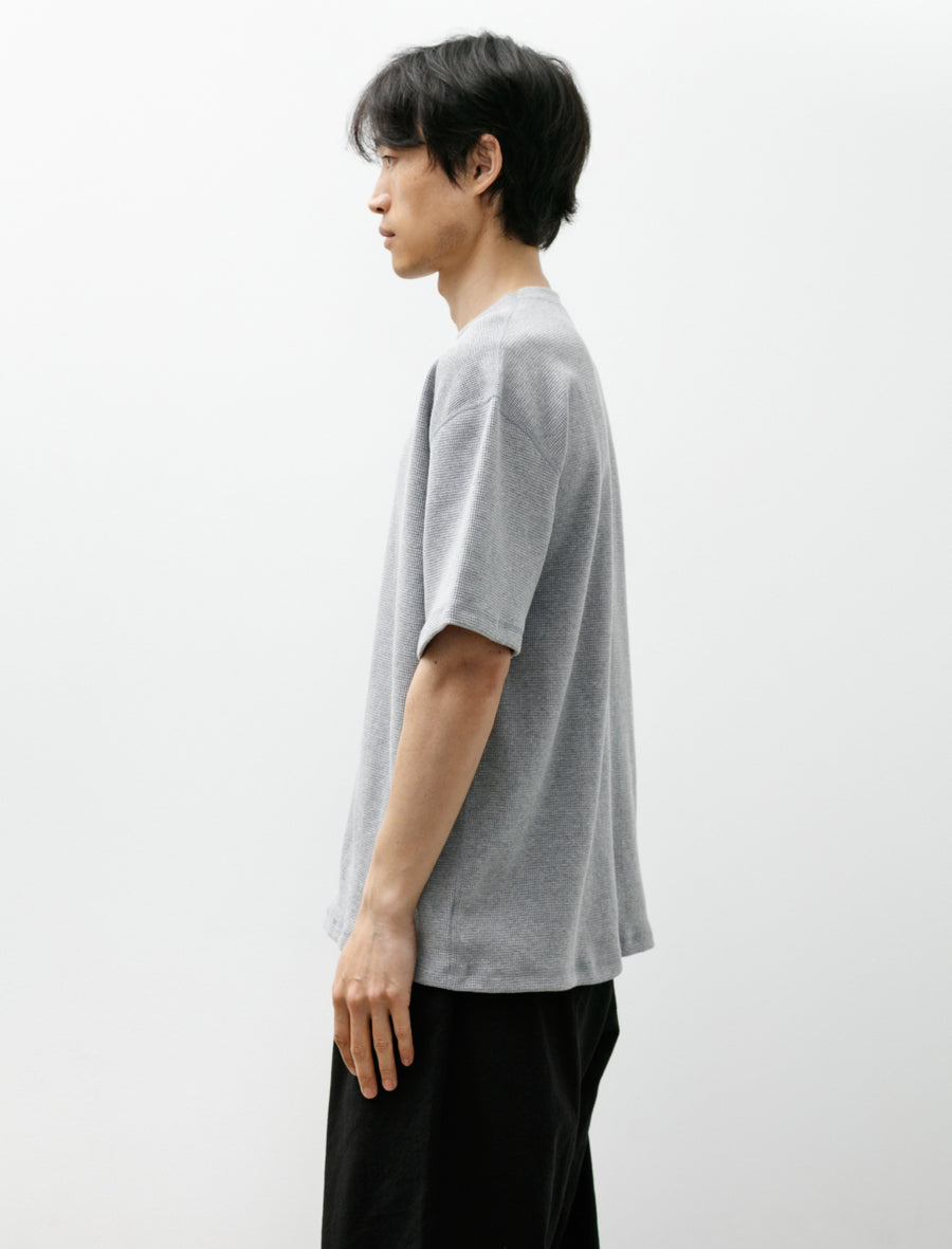 Waffle T-Shirt Heather Grey - Image 3