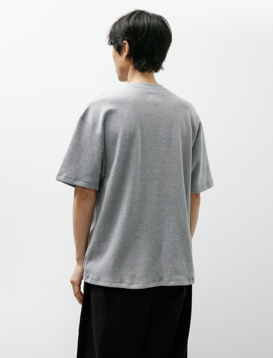 Waffle T-Shirt Heather Grey - Image 2