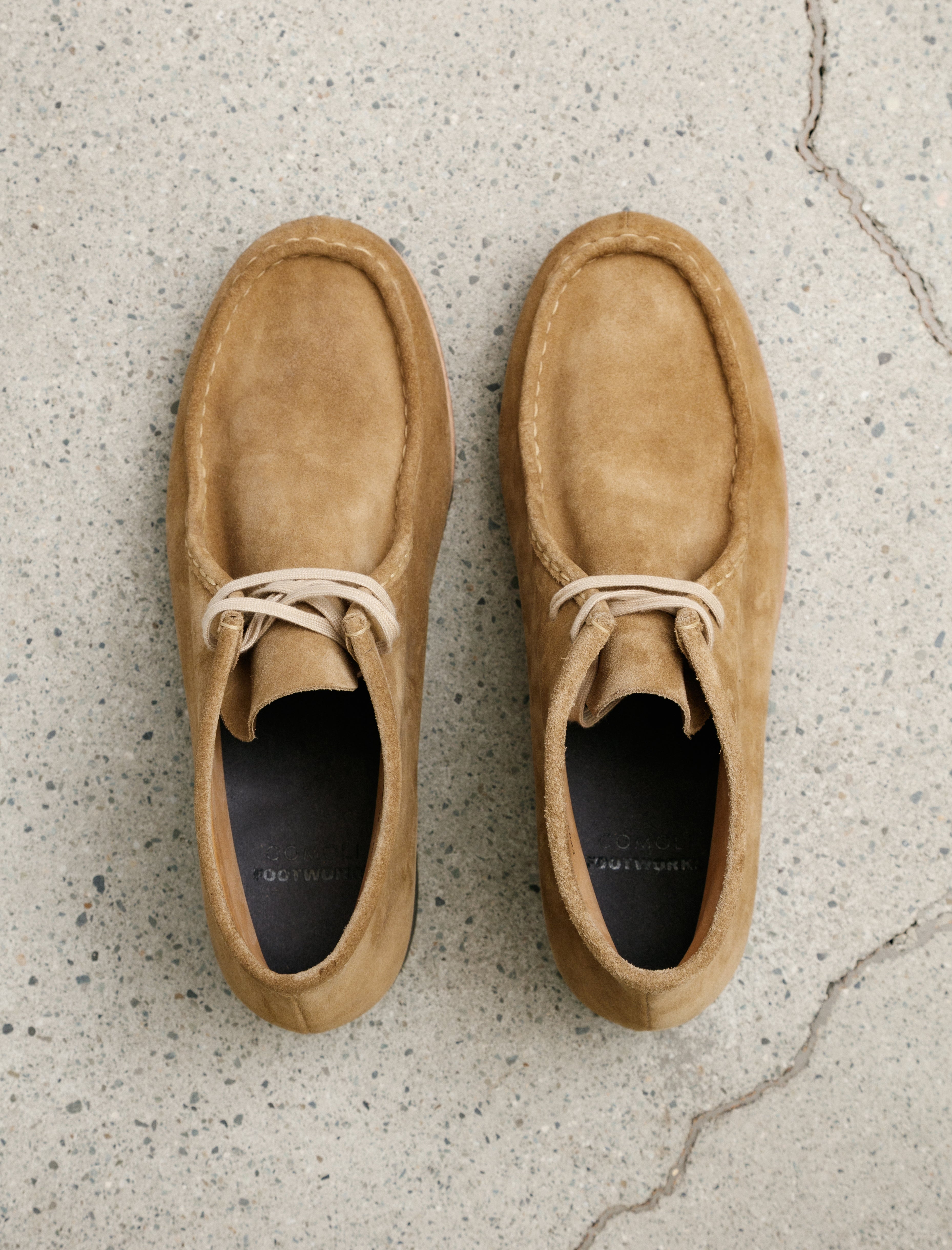 Comoli FOOTWORKS Exclusive Tyrolean Shoes Beige