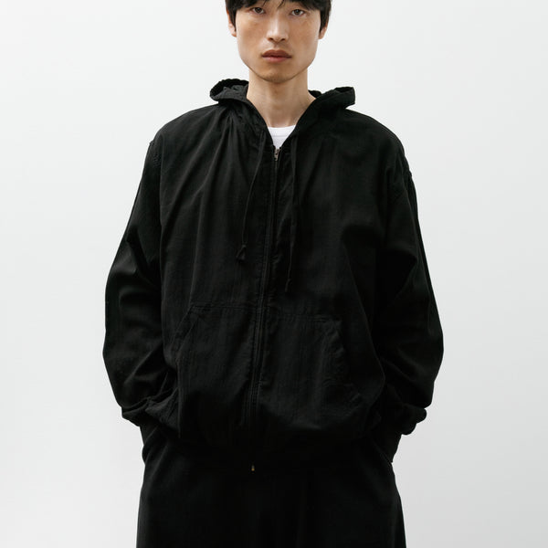 Comoli Oxford Zip Hoodie Black – Neighbour