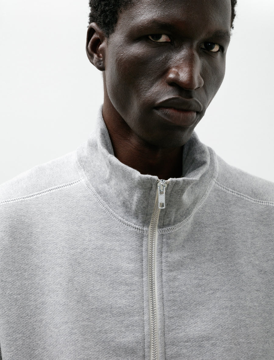Knot Zip Sweater Heather Grey - Image 4