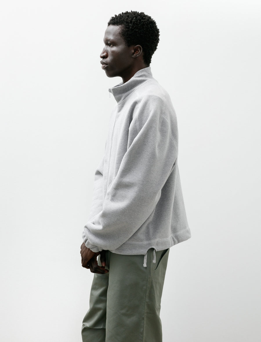 Knot Zip Sweater Heather Grey - Image 3