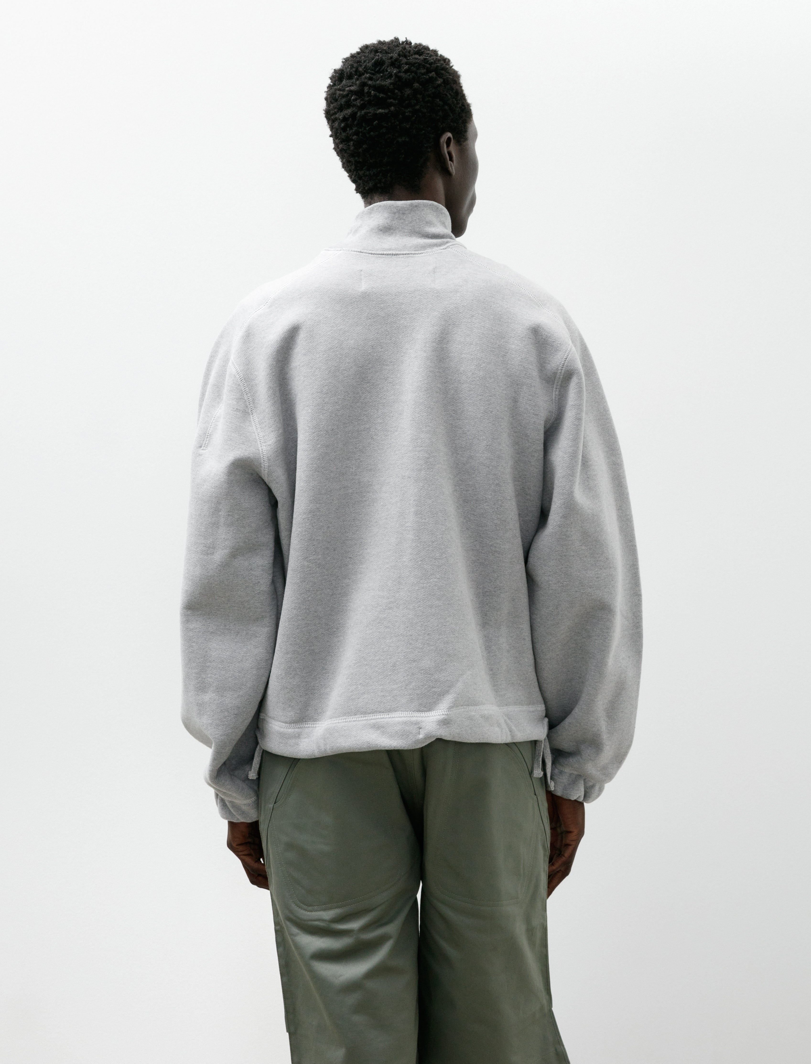 Colin Meredith Knot Zip Sweater Heather Grey