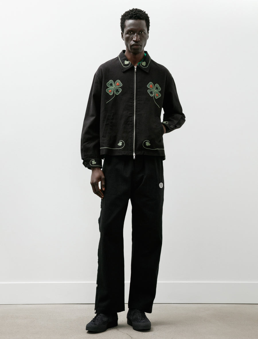 Twill Tear Away Track Pants Black - Image 1