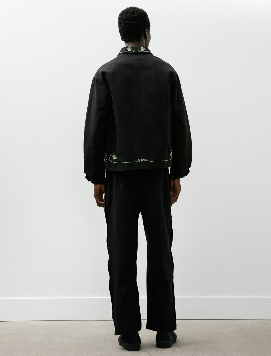 Twill Tear Away Track Pants Black - Image 2