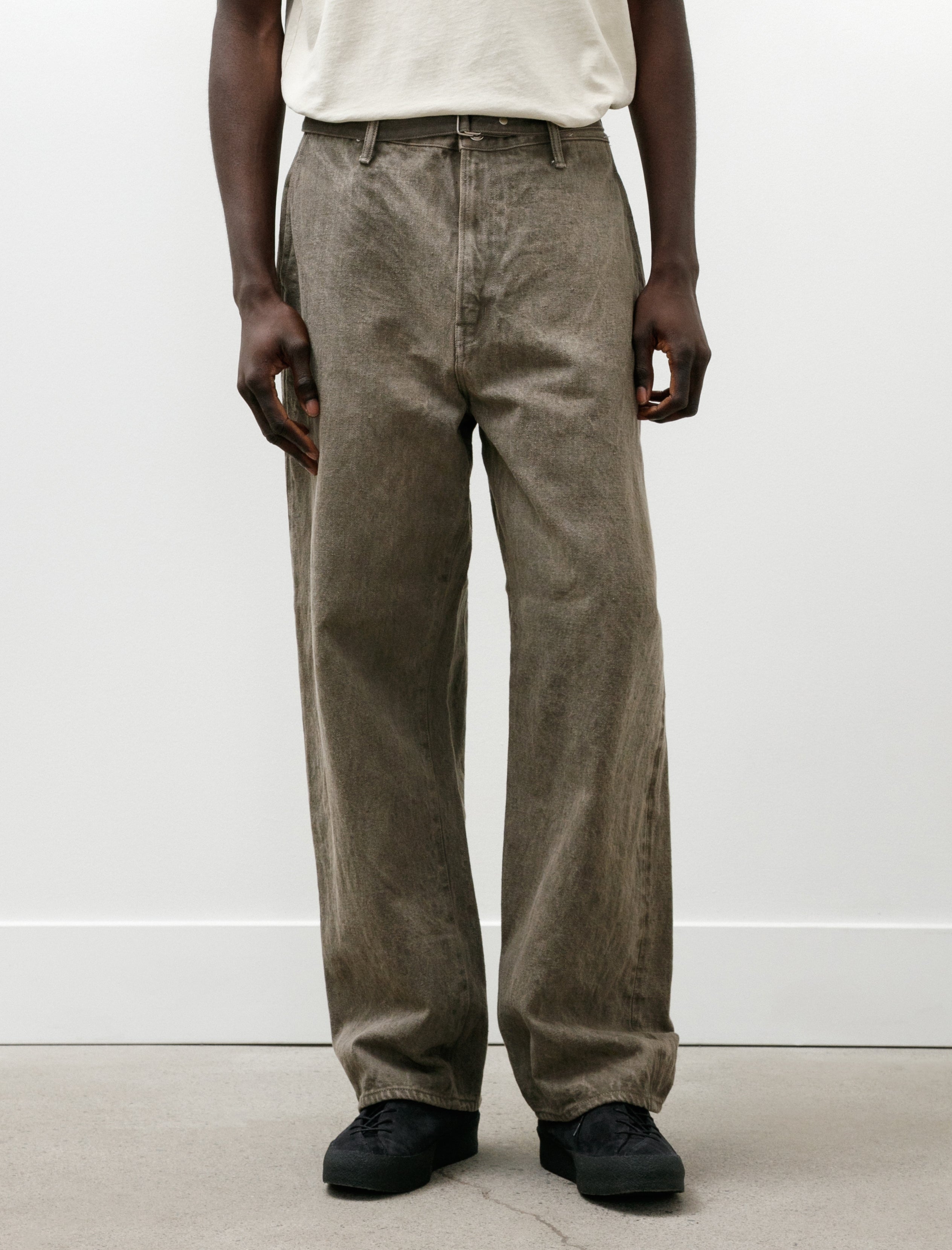 Yoko Sakamoto Belted Trousers Mugwort