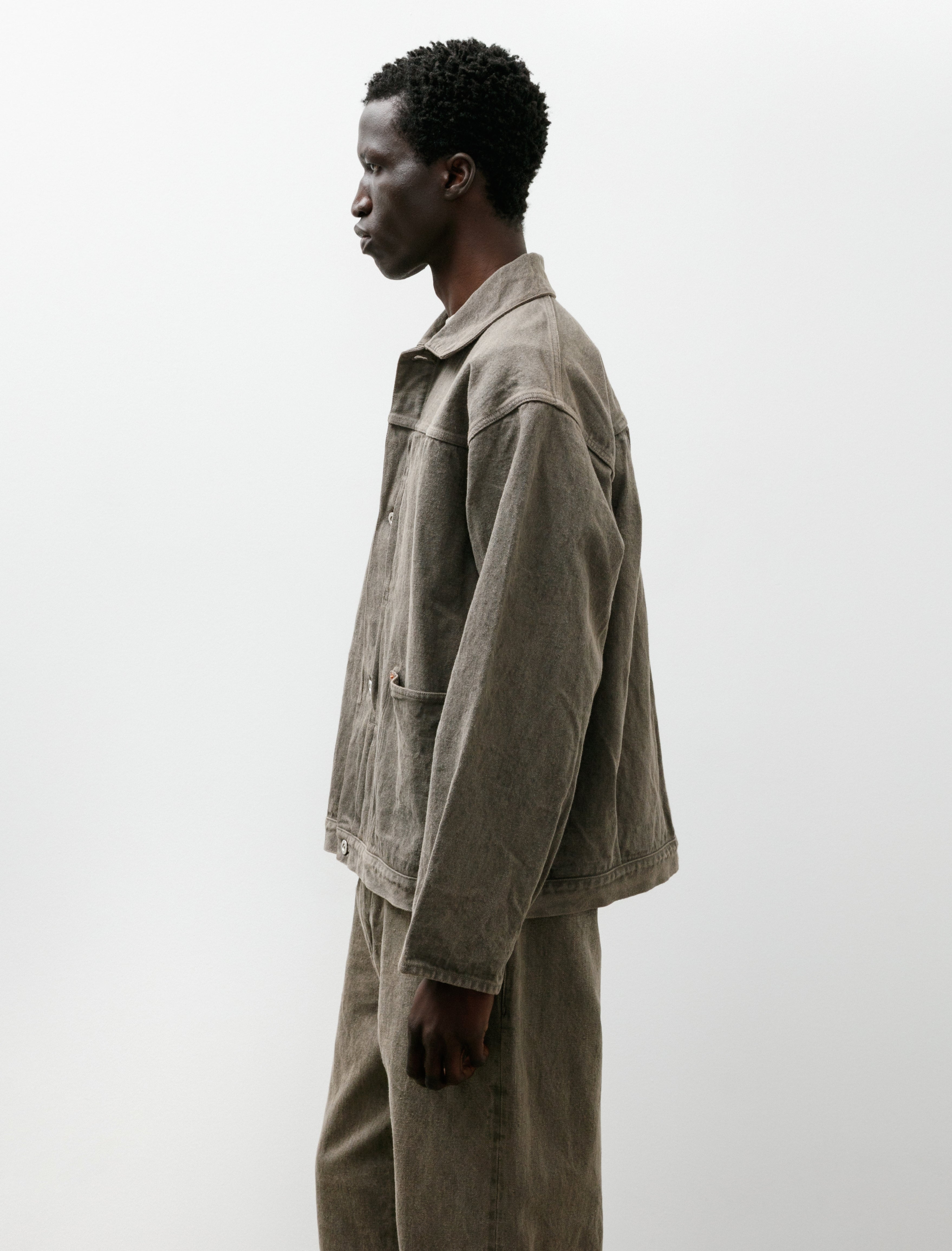 Yoko Sakamoto Pleats Jacket Mugwort