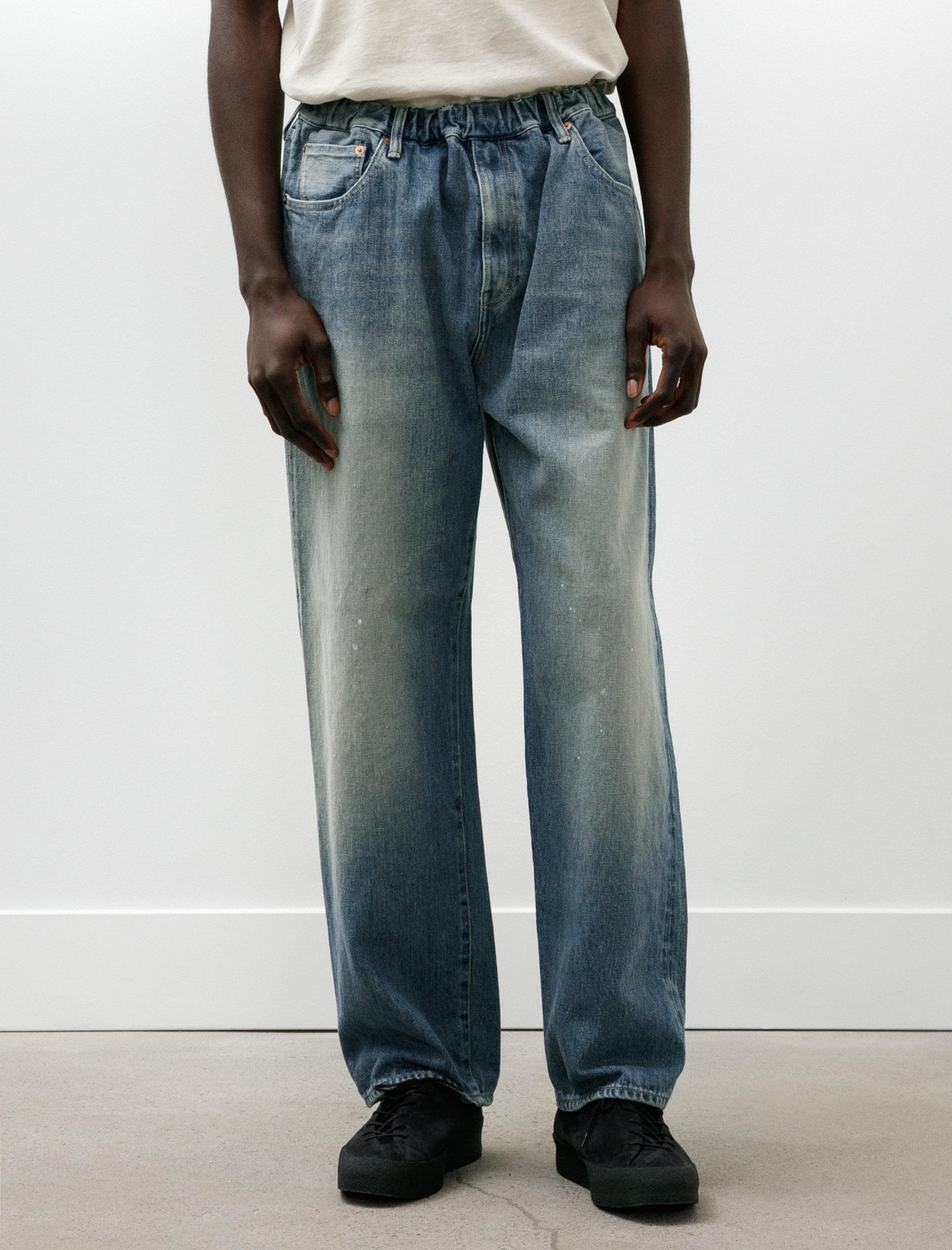 Yoko Sakamoto 5 Pocket Easy Pants Fade Indigo