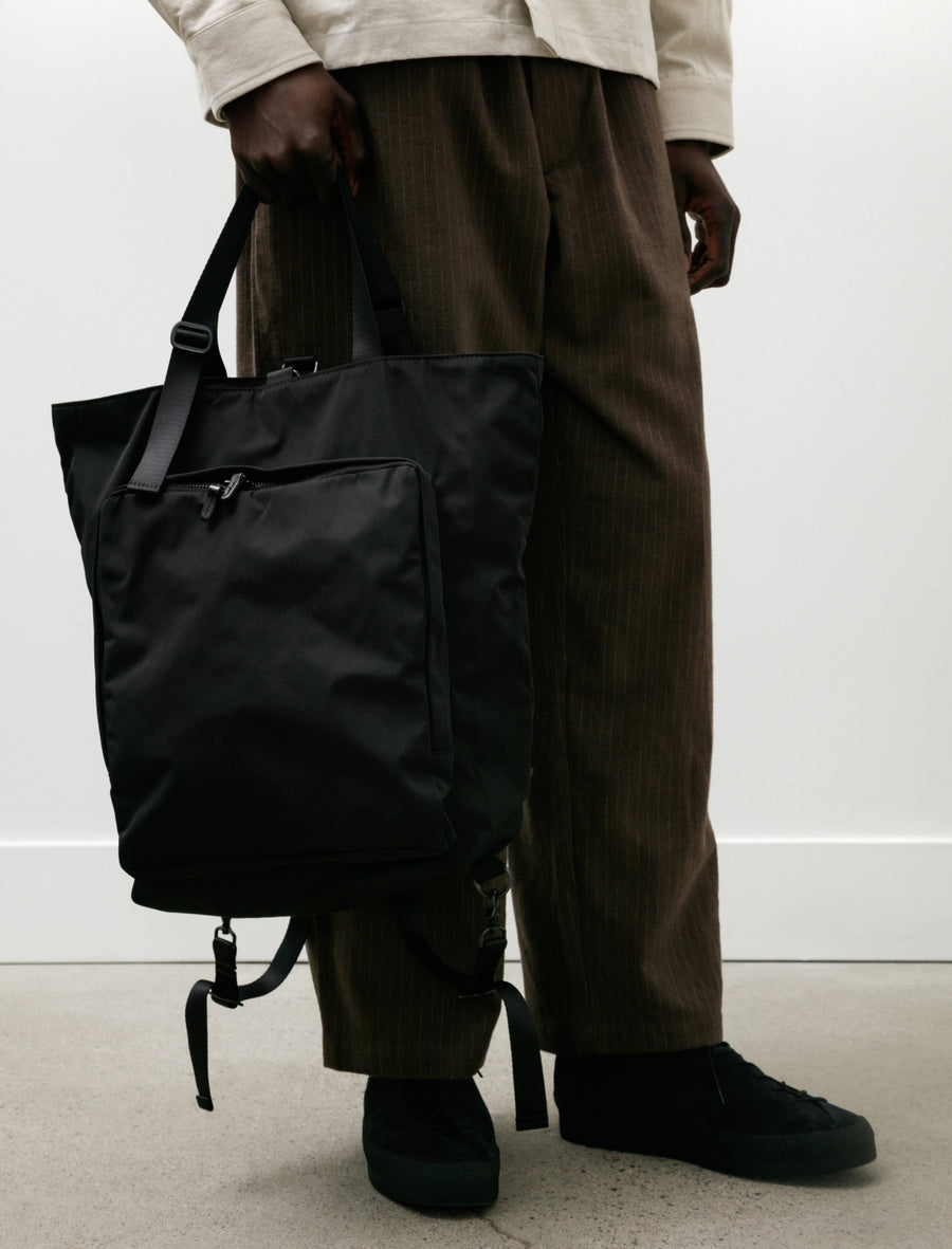 Gabardine 2way Backpack Black - Image 1