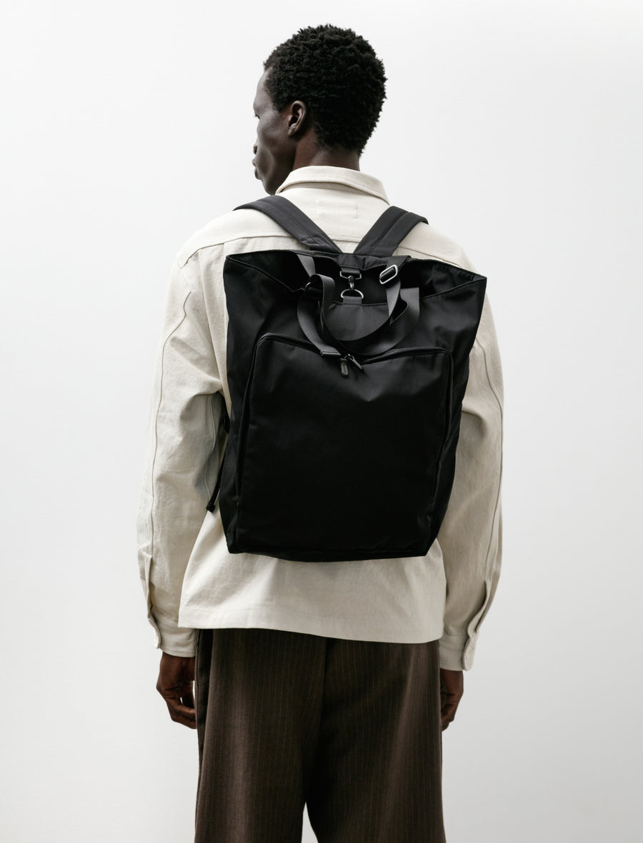 Gabardine 2way Backpack Black - Image 2