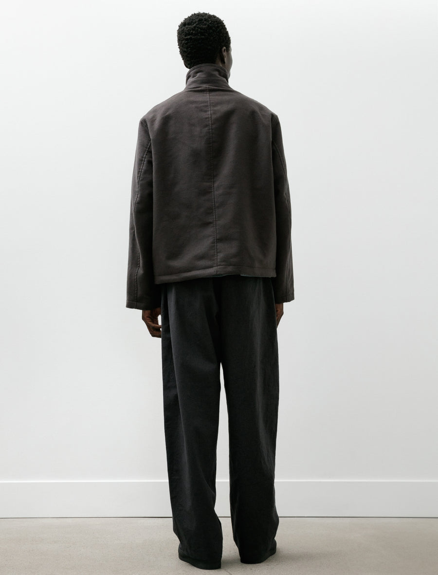 Circuit Jacket Charcoal Cotton Silk Moleskin - Image 8