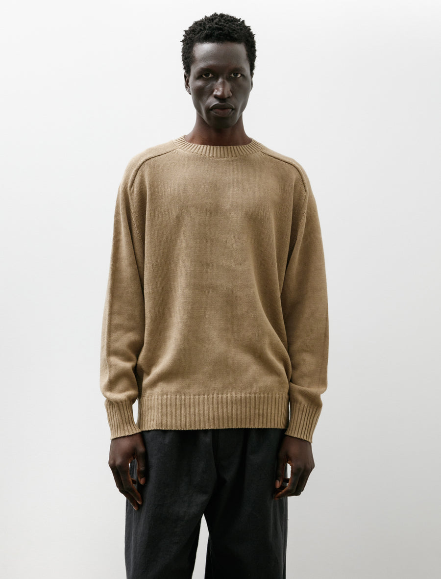 C/L Crewneck Knit Sand Beige - Image 1