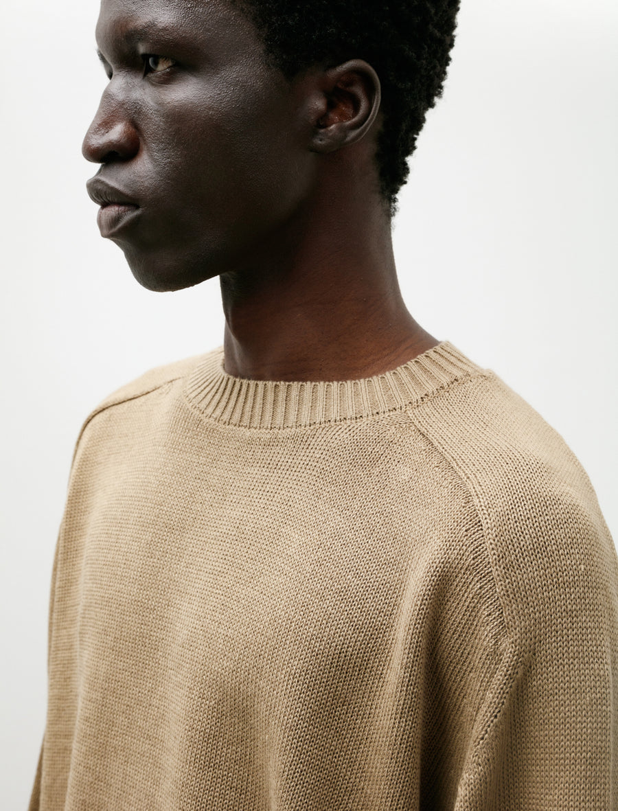 C/L Crewneck Knit Sand Beige - Image 4