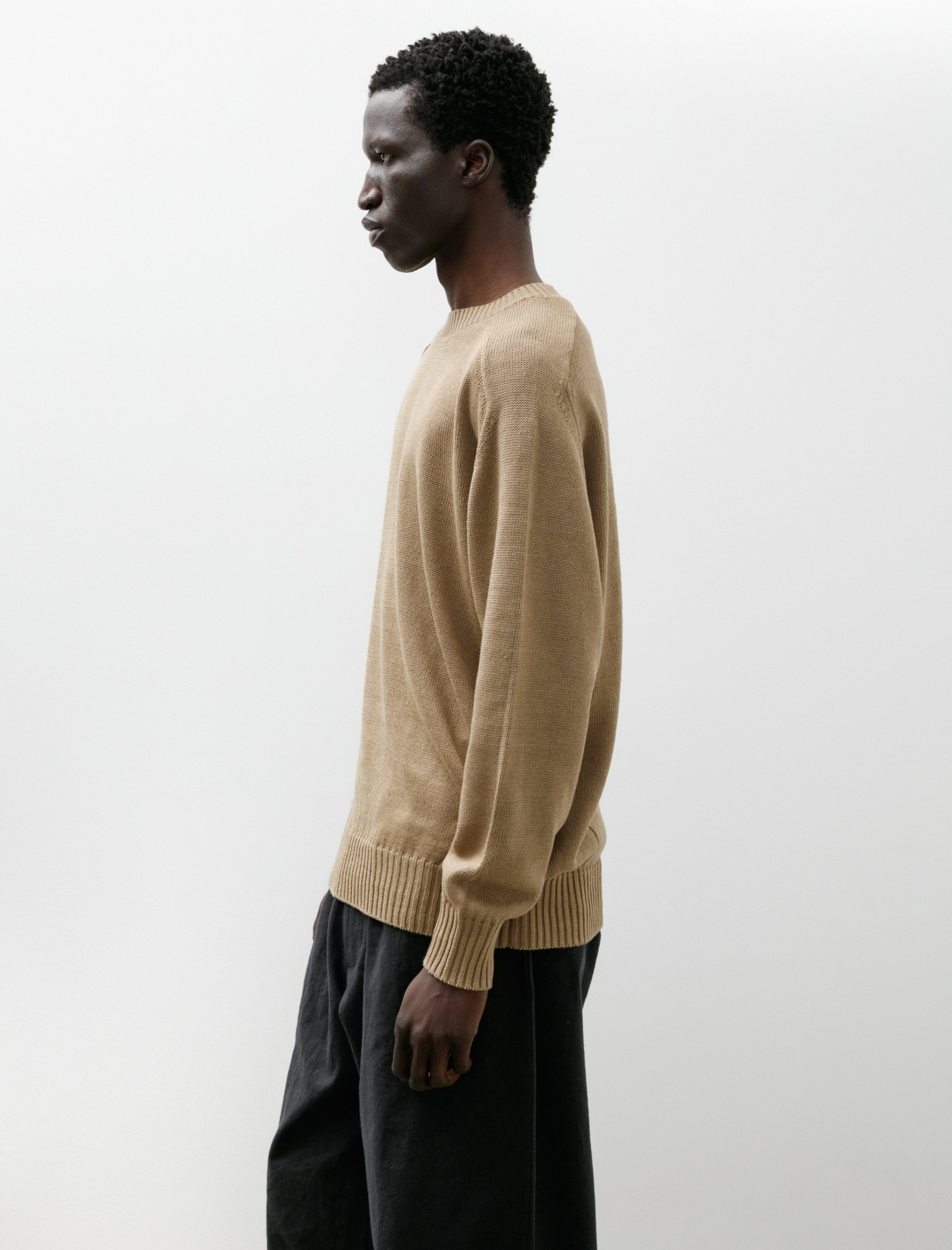 Phigvel C/L Crewneck Knit Sand Beige