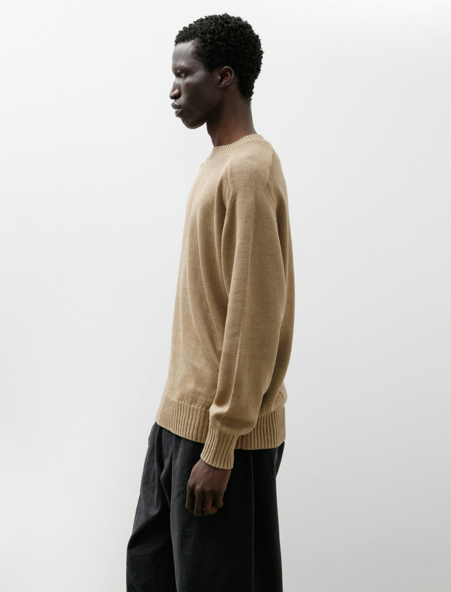 C/L Crewneck Knit Sand Beige - Image 3