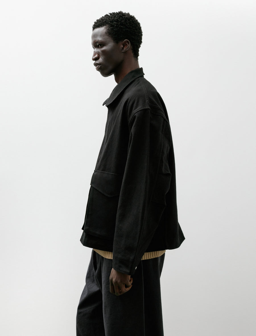 Six Jacket Black Waxed Cotton Washi Ox - Image 3