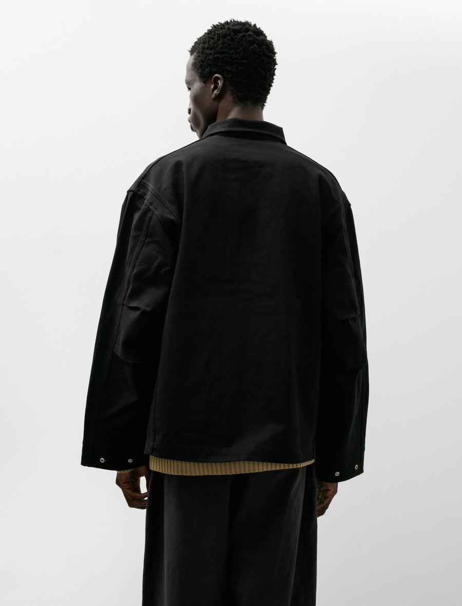 Six Jacket Black Waxed Cotton Washi Ox - Image 2