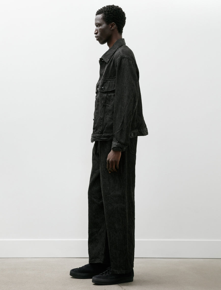 Crawl Jean Hemp Warp Wool Selvedge Fox Fibre Stripe - Image 3