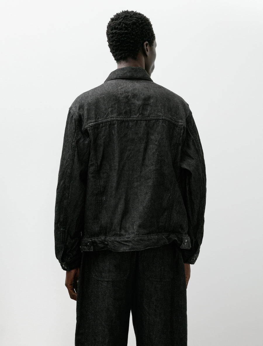 Crawl Jacket Hemp Warp Wool Selvedge Fox Fibre Stripe - Image 2