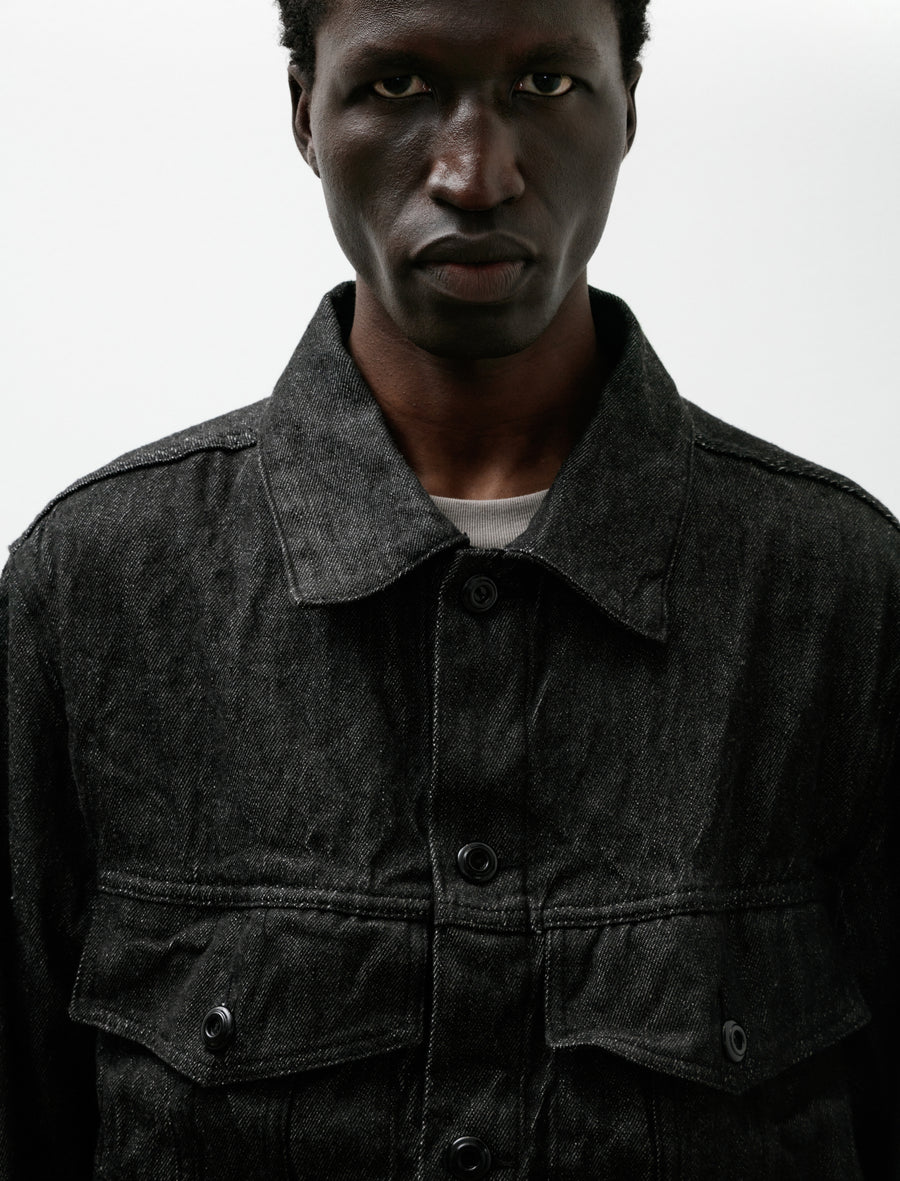 Crawl Jacket Hemp Warp Wool Selvedge Fox Fibre Stripe - Image 5