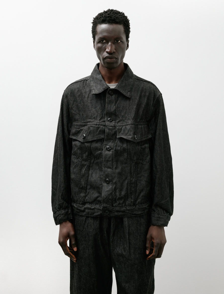 Crawl Jacket Hemp Warp Wool Selvedge Fox Fibre Stripe - Image 4