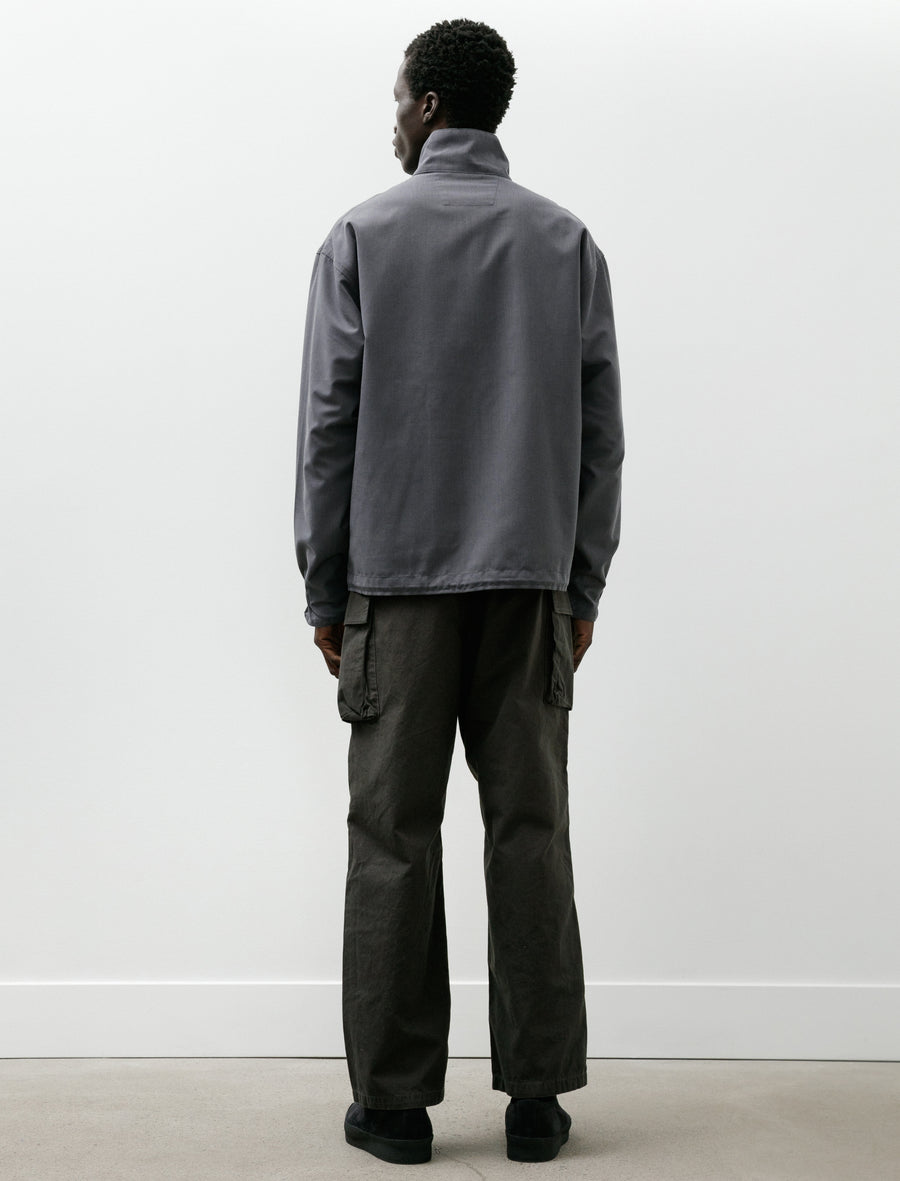 Poplin Cloth Cargo Trousers Faded Charcoal - Image 2