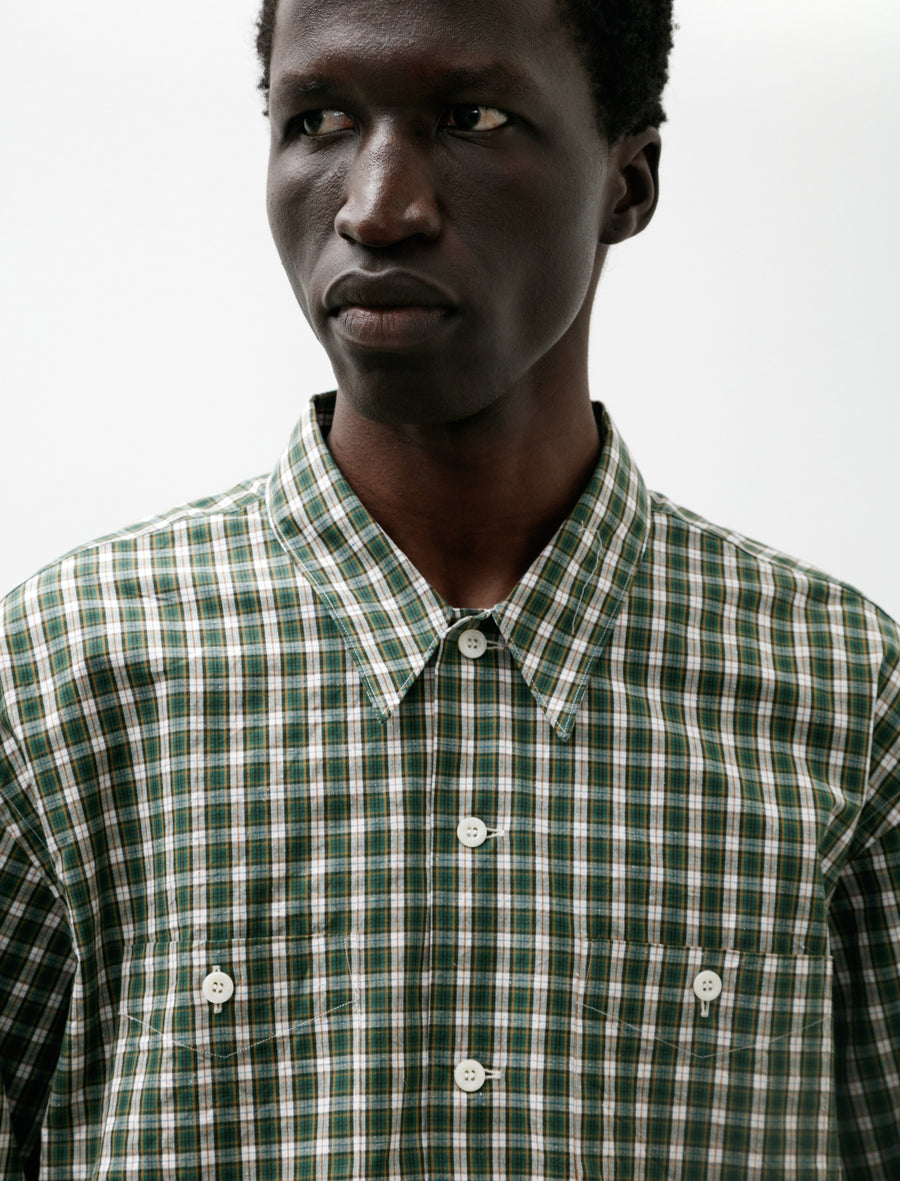 C/L Plaid LS Shirt Forest - Image 4