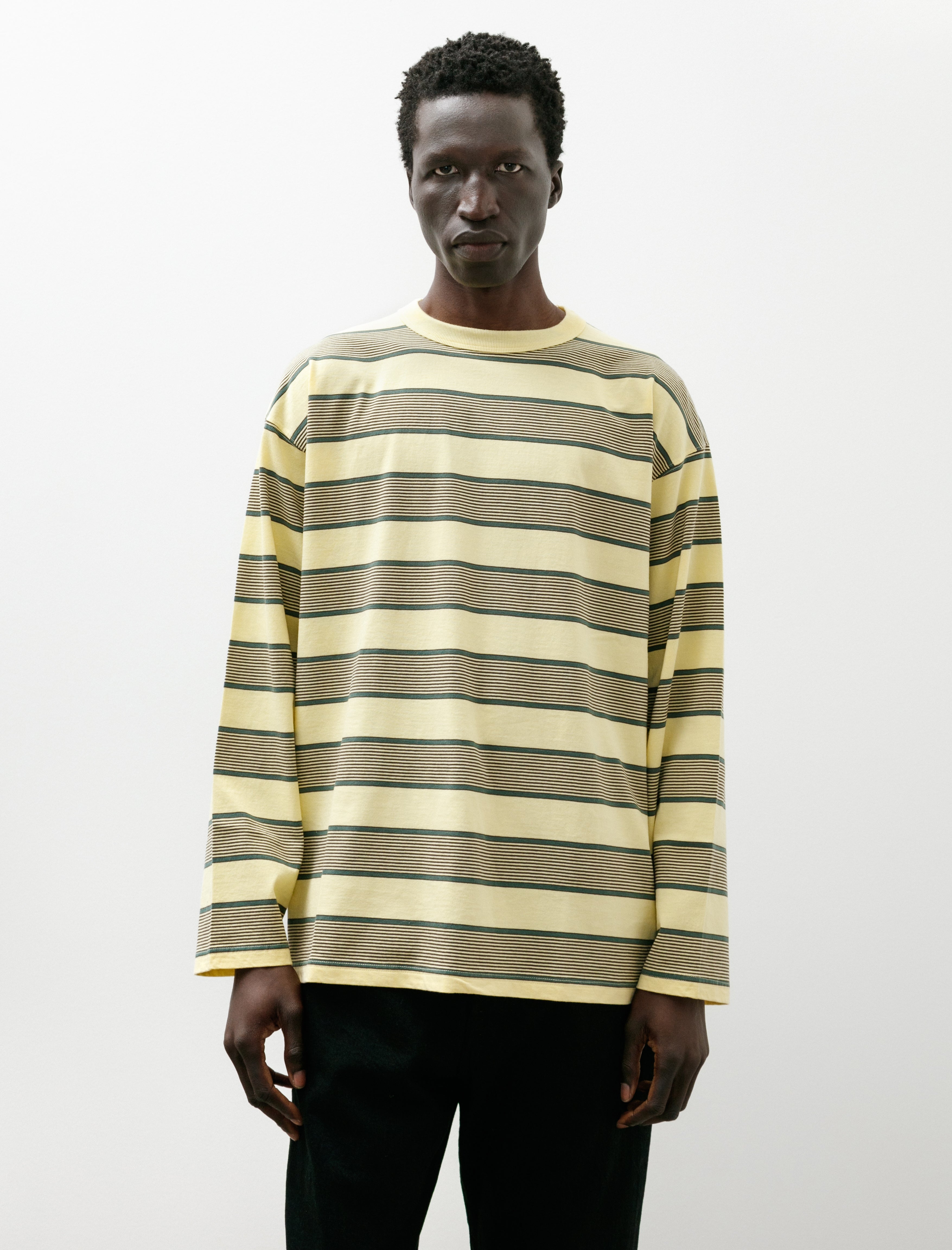 Phigvel Border LS Top P. Yellow x Viridian
