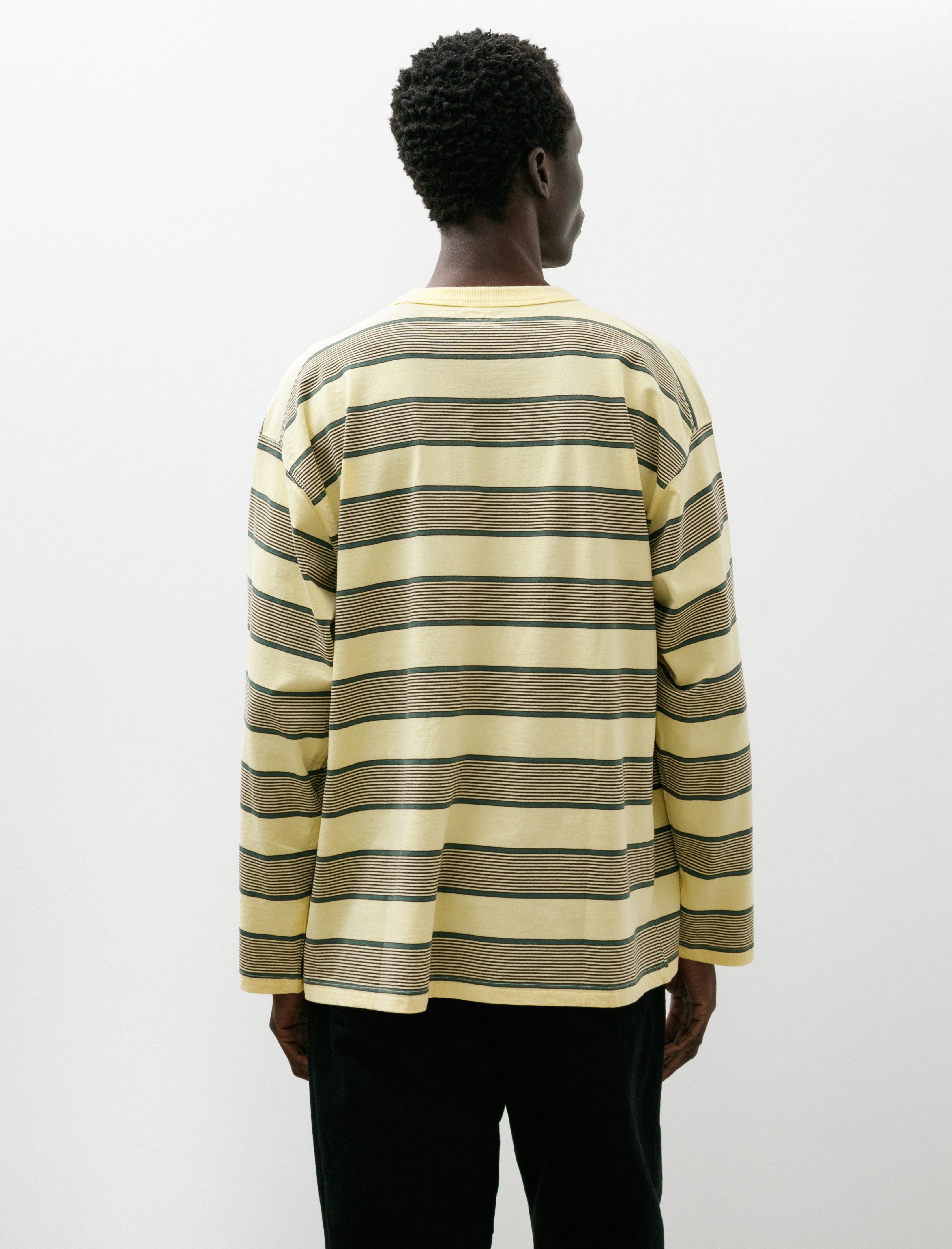 Phigvel Border LS Top P. Yellow x Viridian