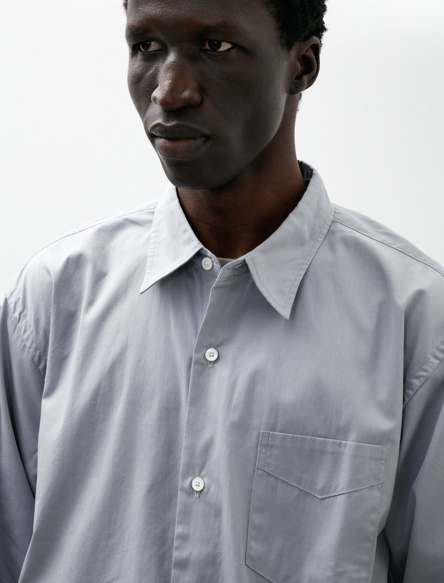 Regular Collar Dress Shirt Old Sax - Image 4