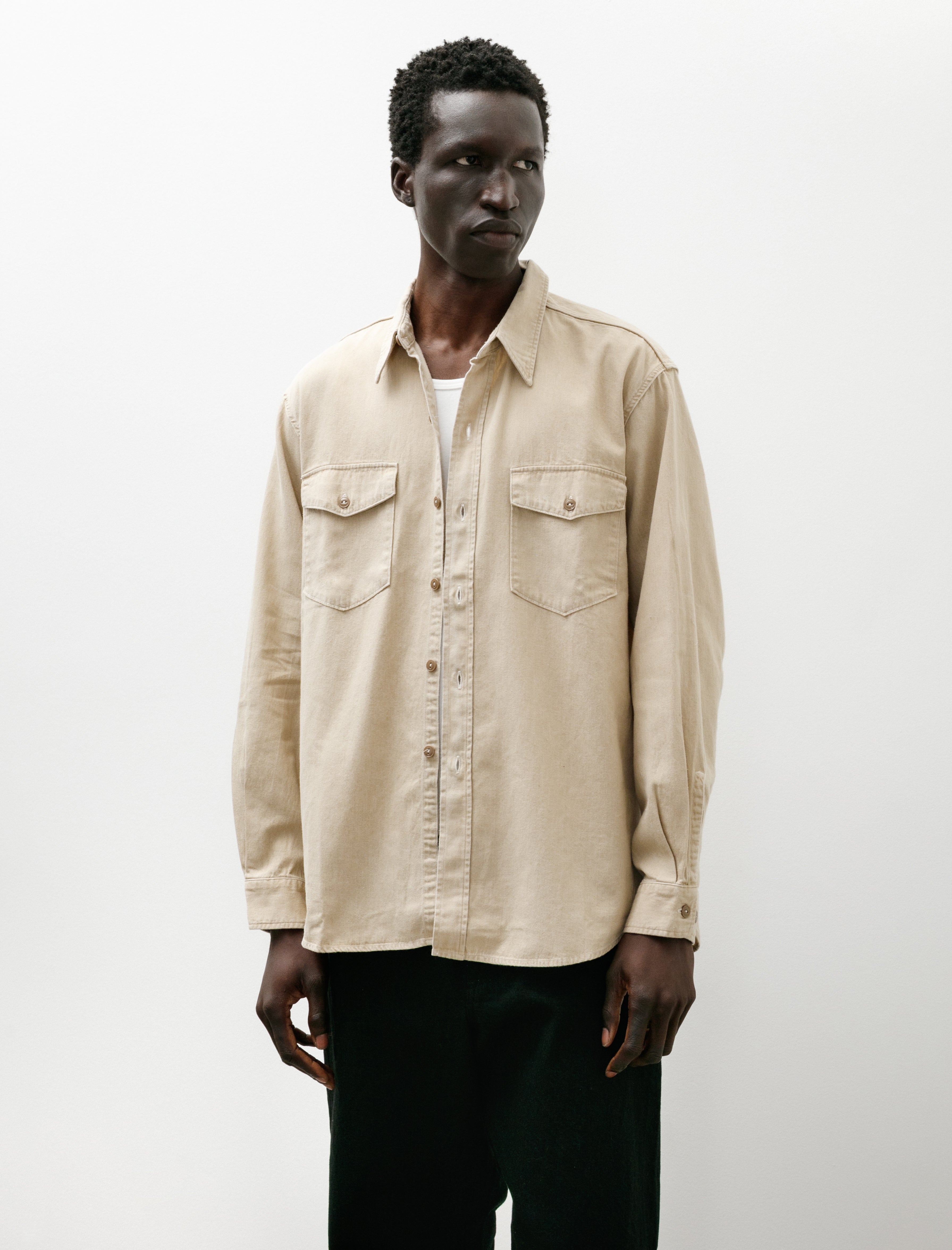 Phigvel Workaday Shirt Faded Sand Beige