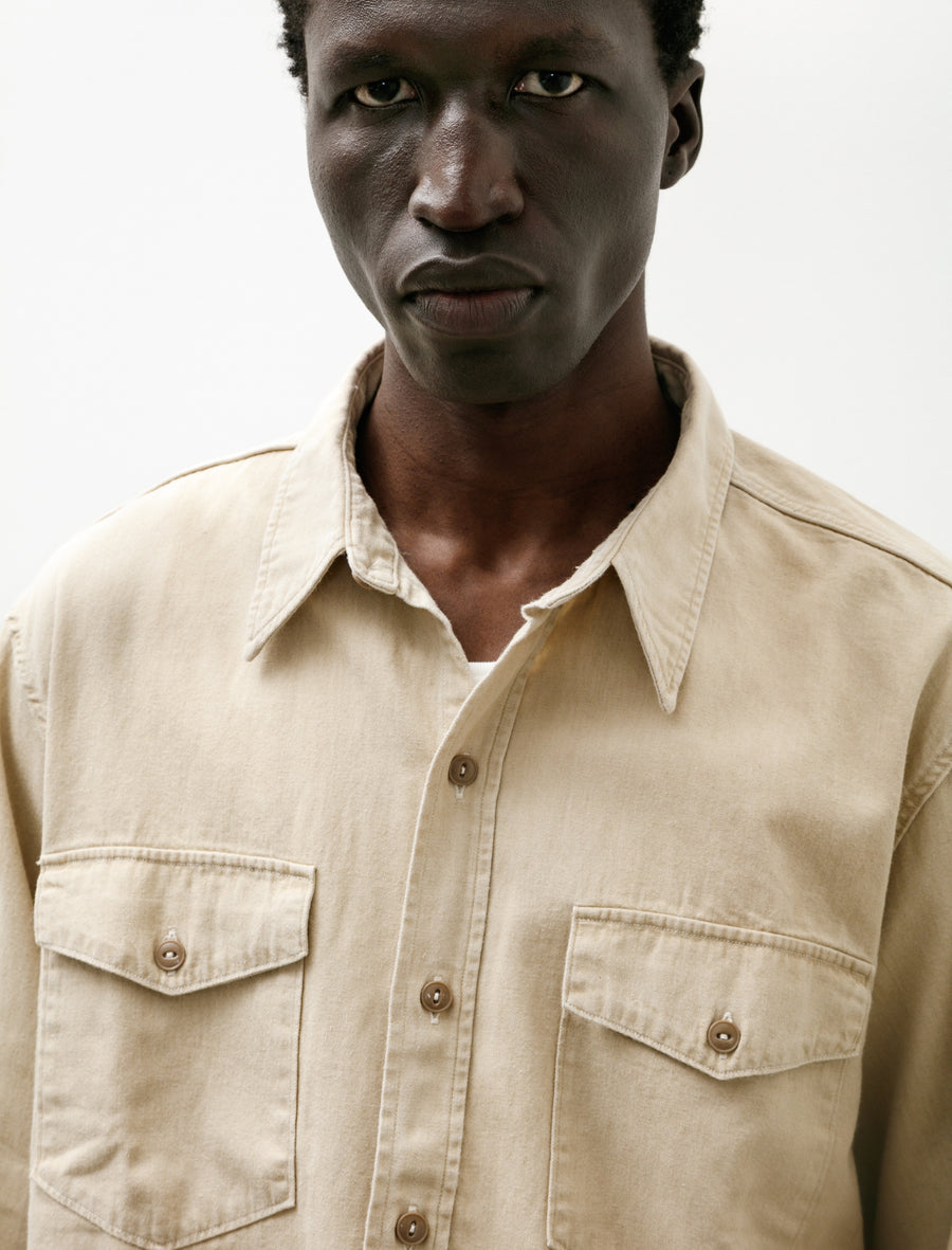 Workaday Shirt Faded Sand Beige - Image 5