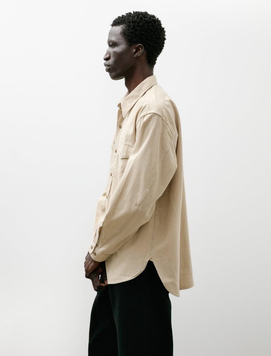 Workaday Shirt Faded Sand Beige - Image 3