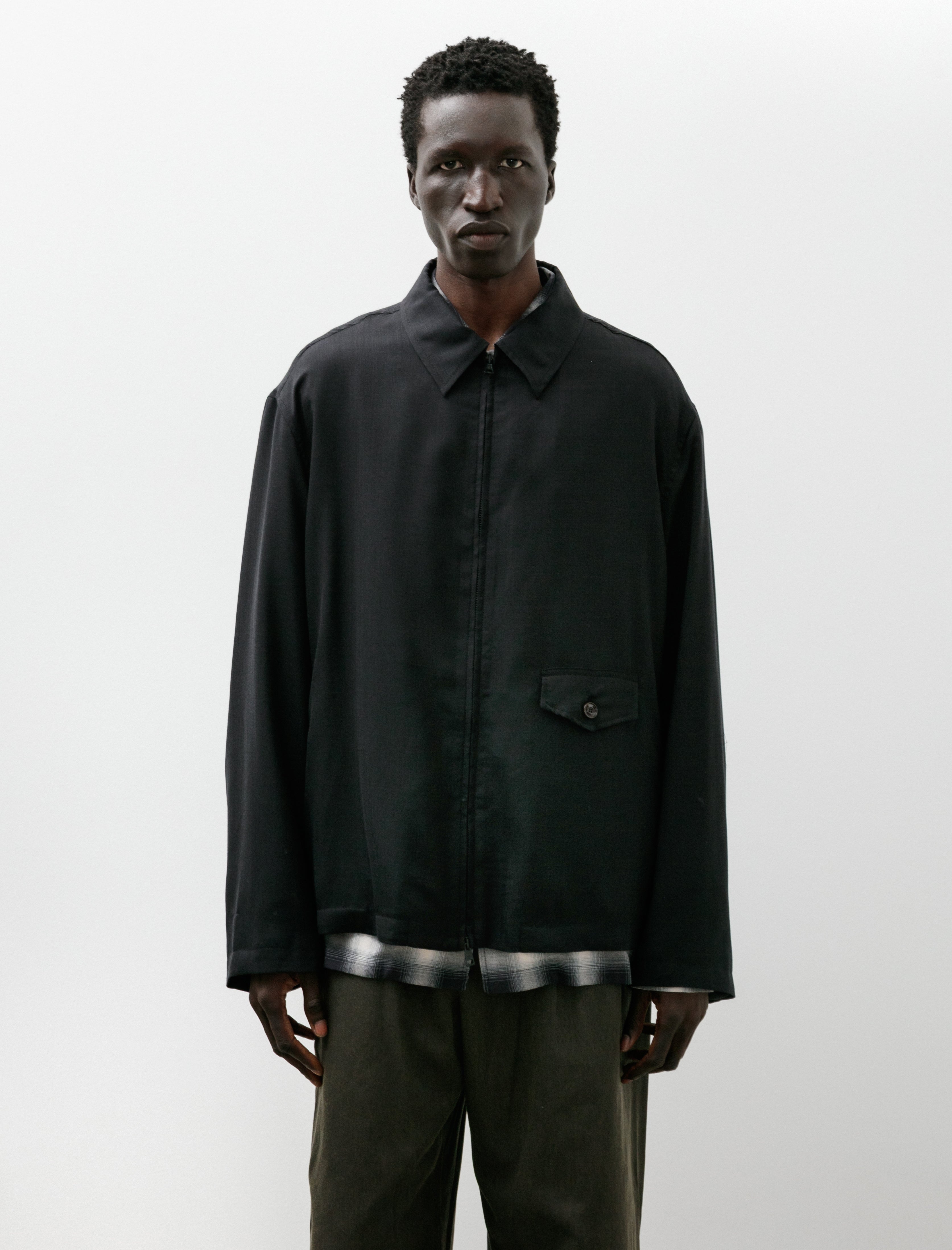 Our Legacy Evolved Jacket Eclipse Black Merino Voile